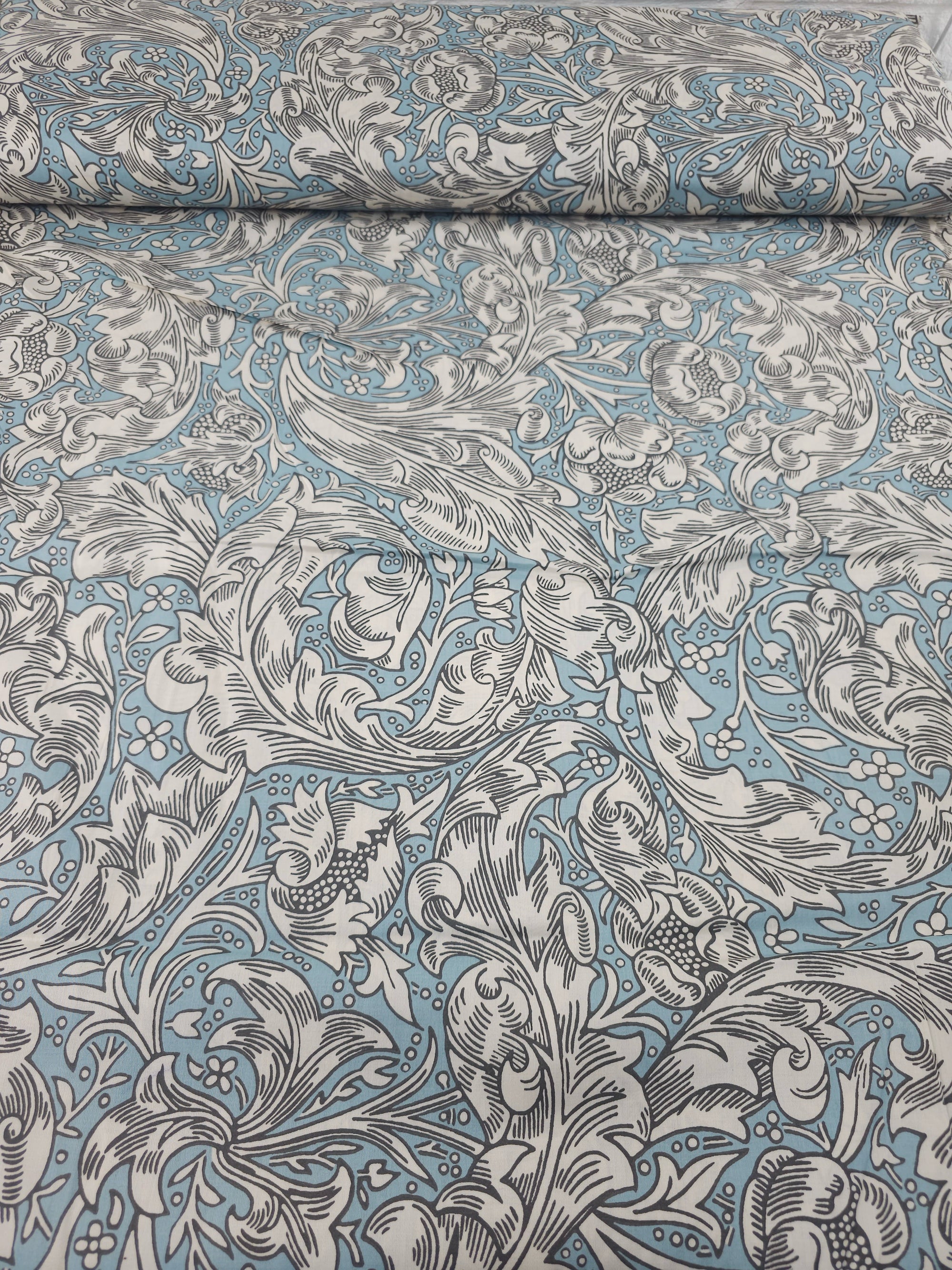 Spring Blue Wild Tulip 100% Cotton - William Morris 106” *EXTRA WIDE*