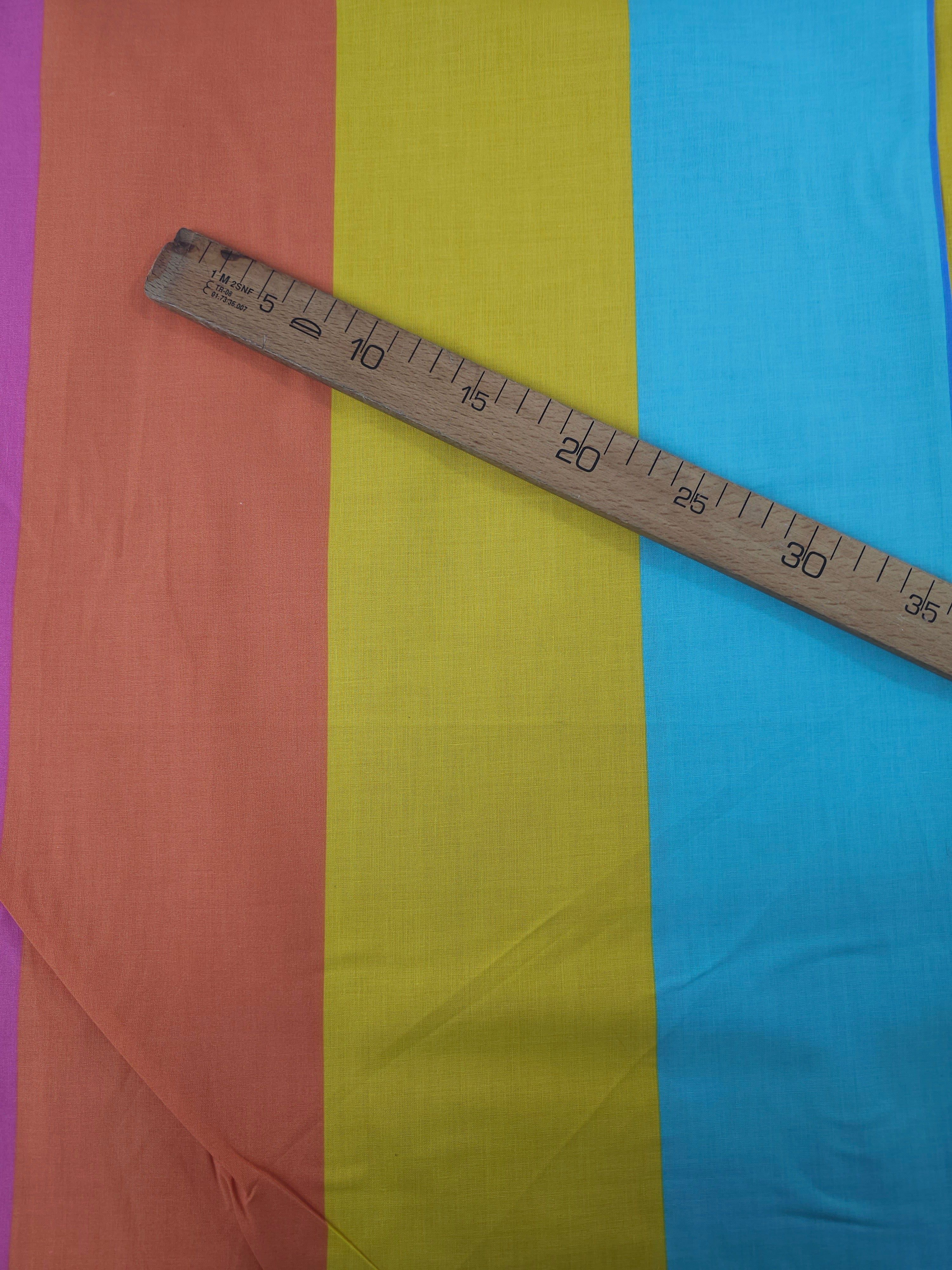 Warm Candy Stripe 100% Cotton 100" *EXTRA WIDE*