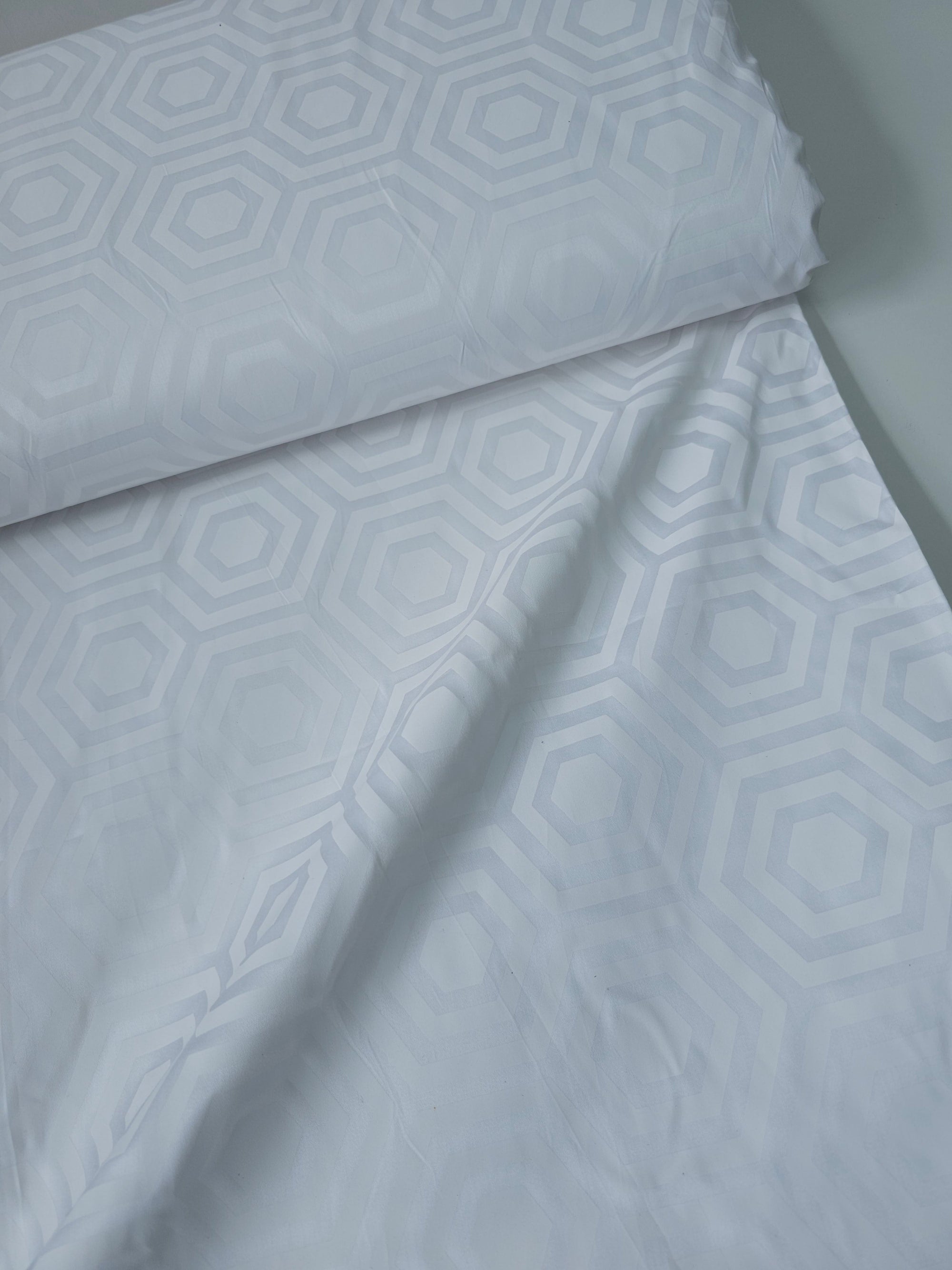 White Hexy Cotton Sateen 108" - Tula Pink (Various Sizes)