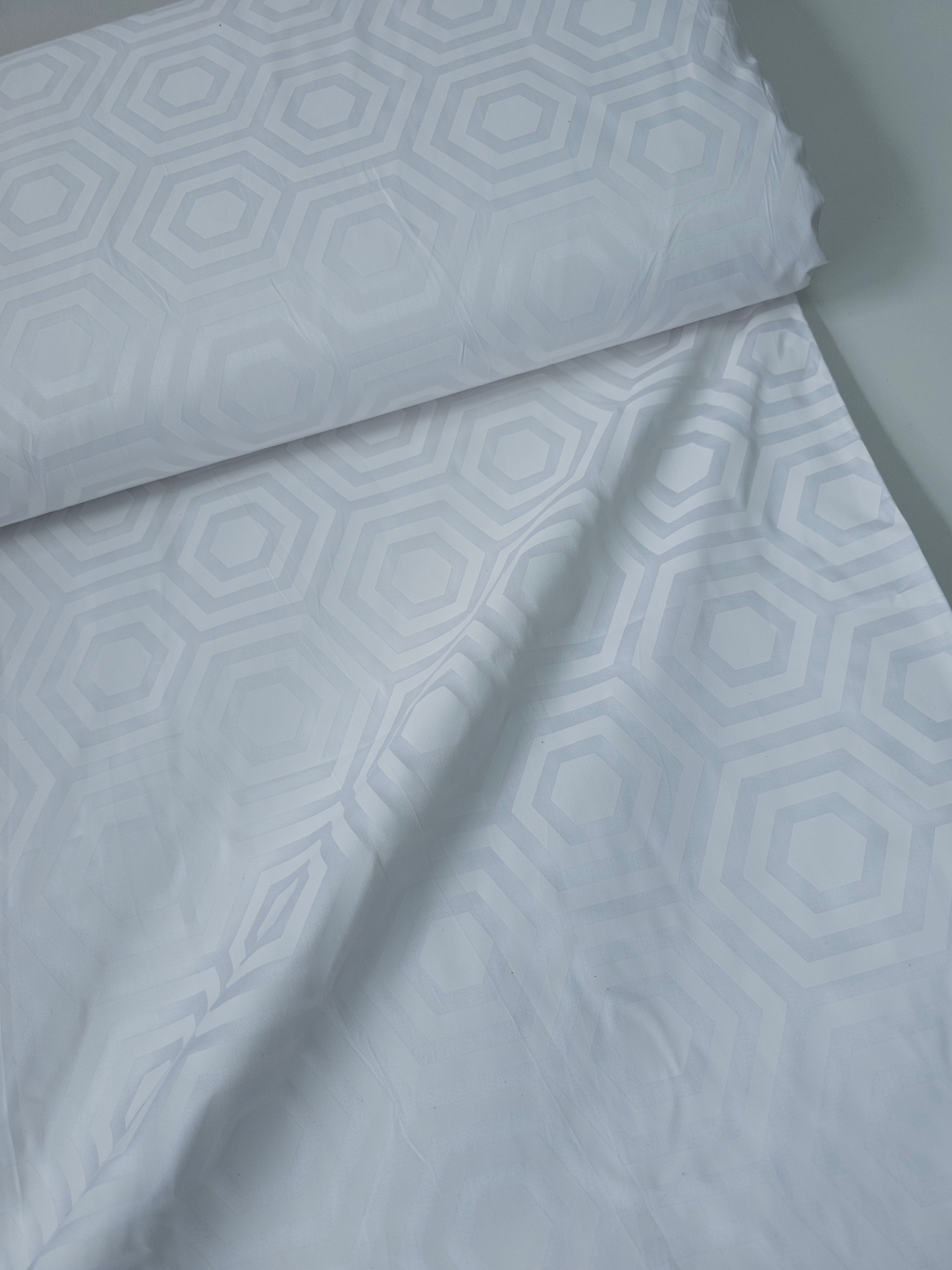 White Hexy Cotton Sateen 108" - Tula Pink (Various Sizes)