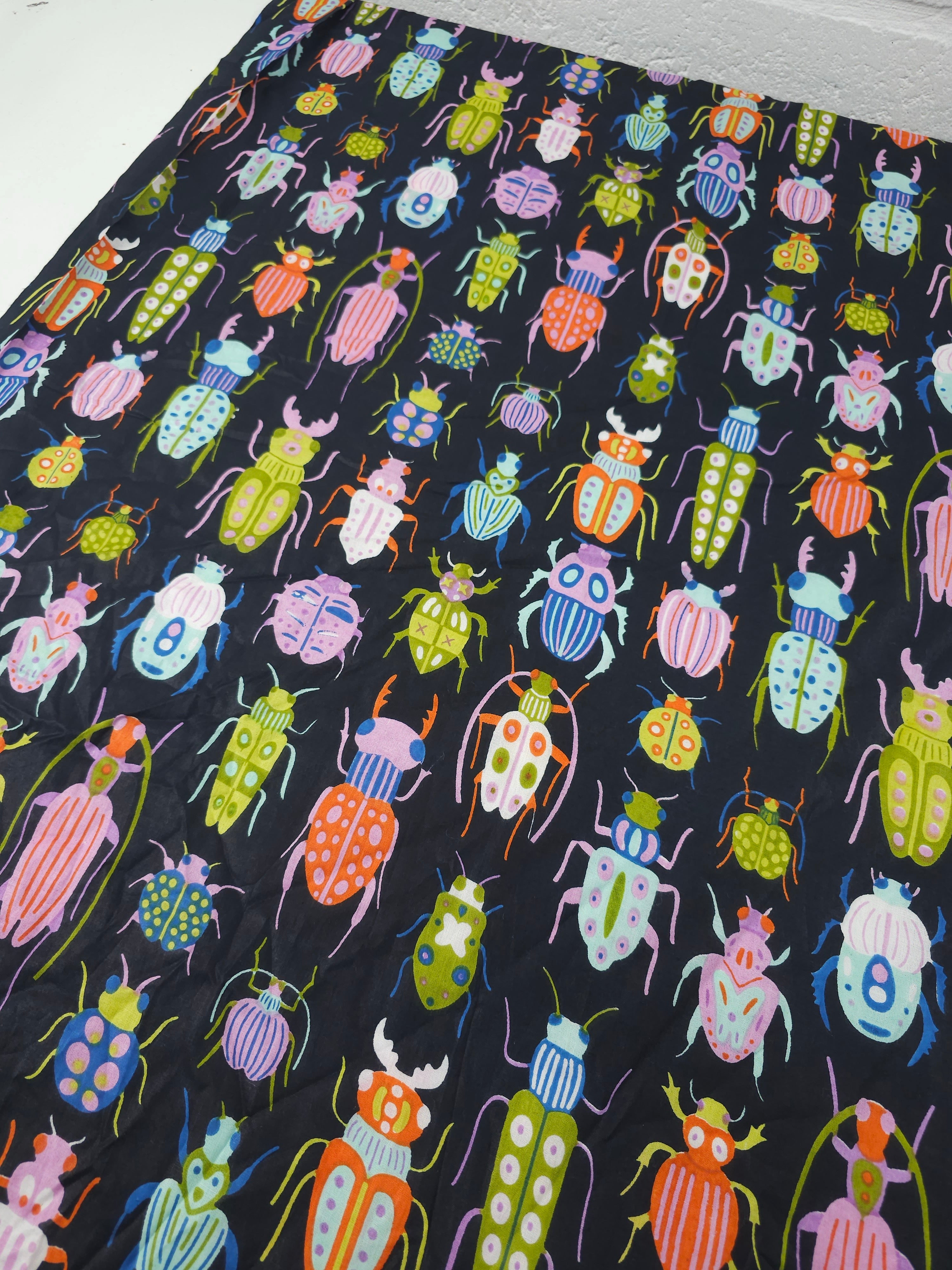 Animated Bugs Cambric Cotton