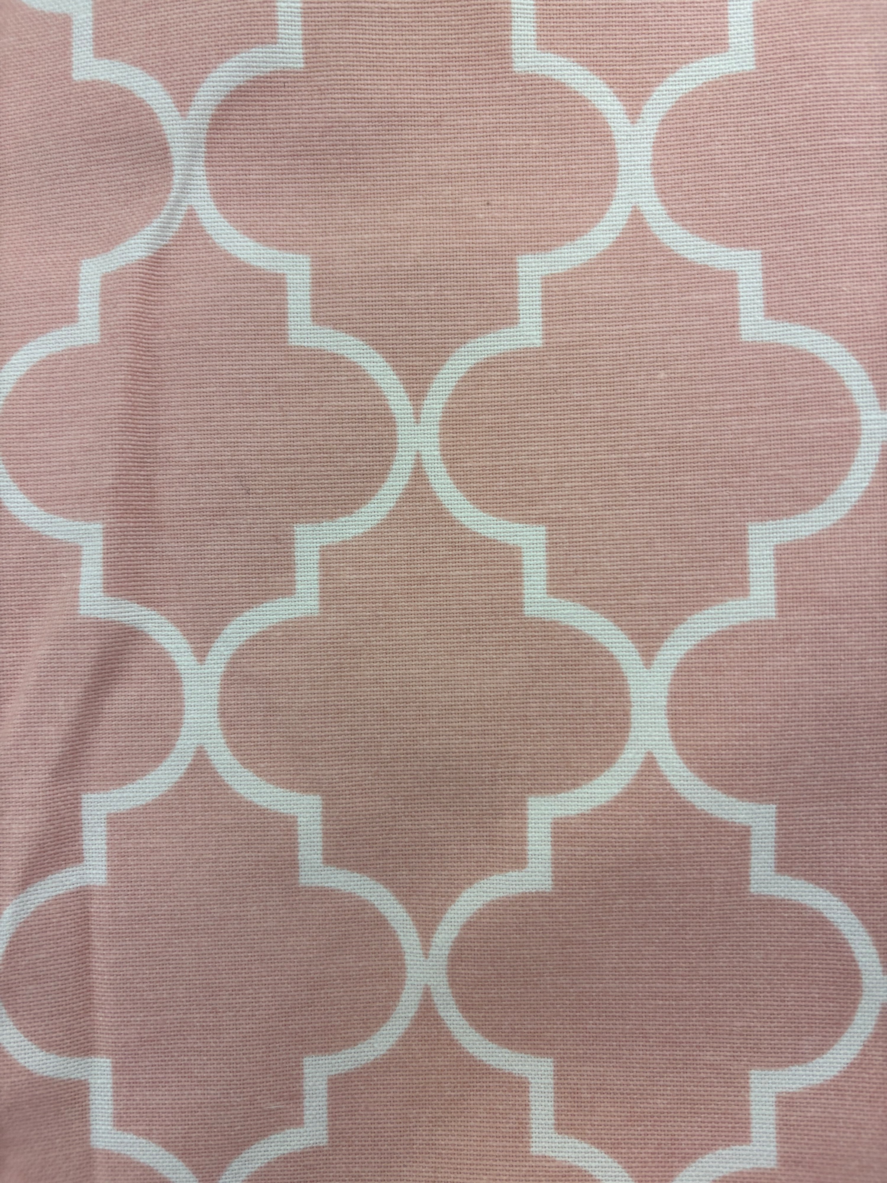 Peach/White Lantern Silhouette Drill - 2.2m Piece
