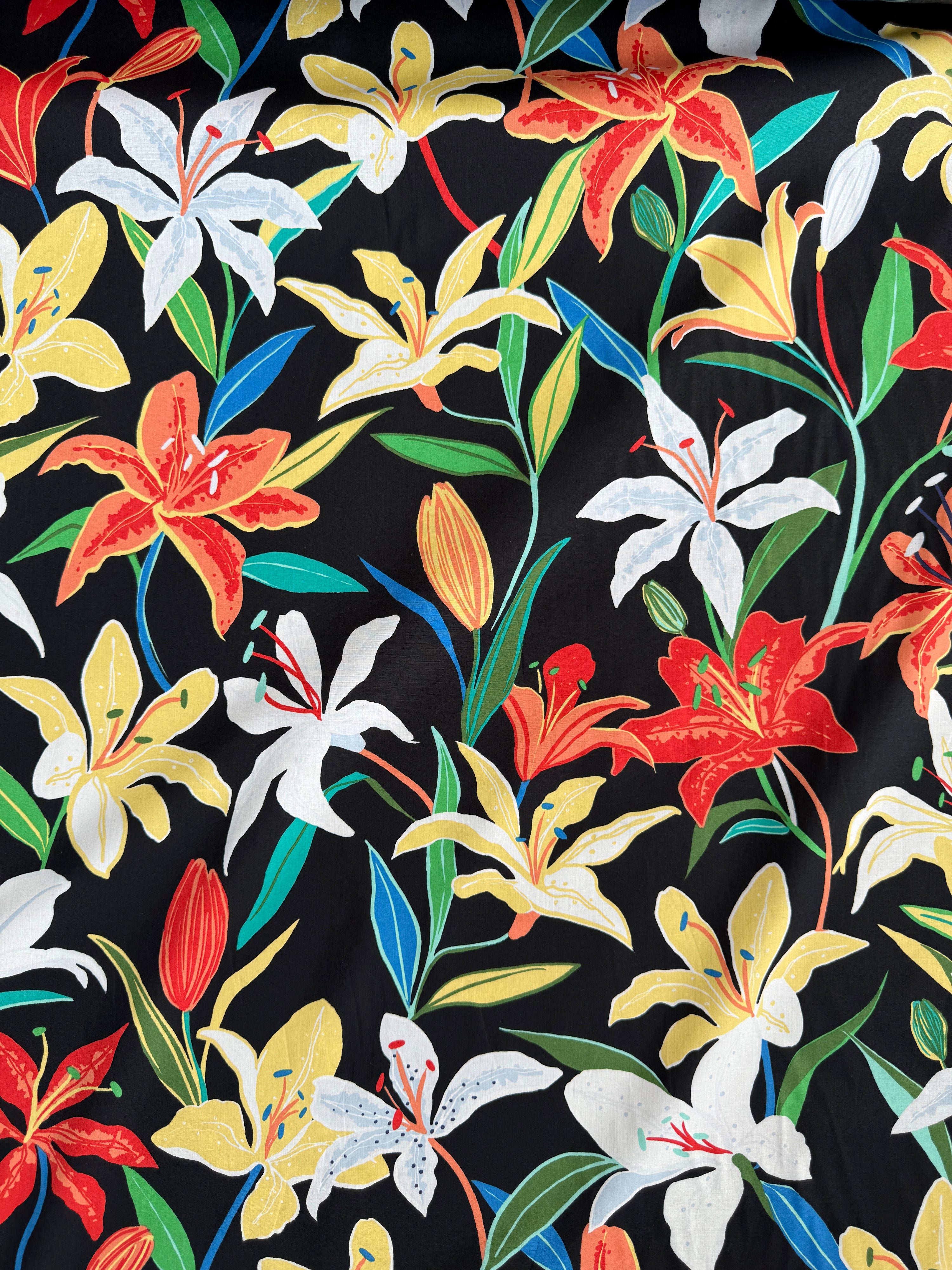 *PRE ORDER* Summer Lilies Cotton Poplin