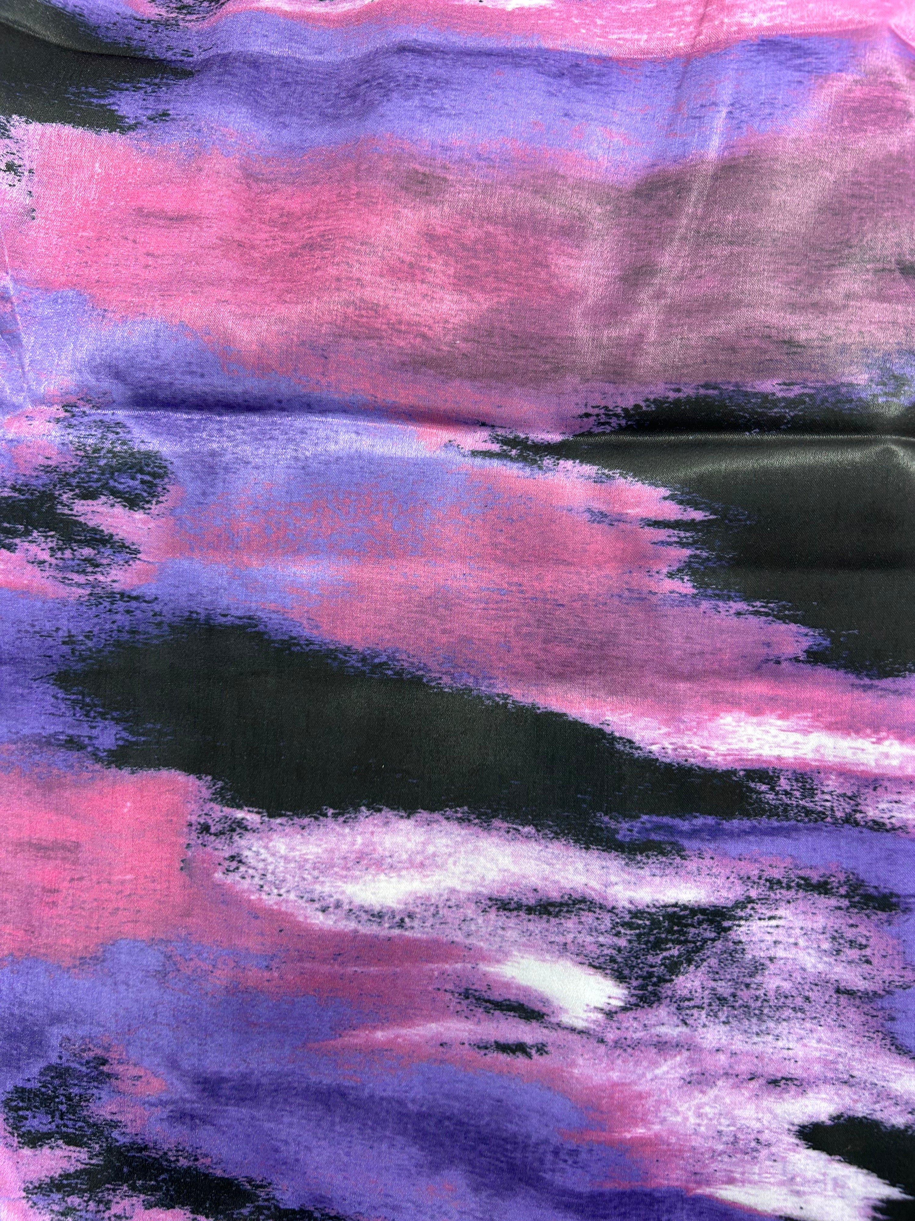 Purple Horizon Poly Satin - 3m Piece