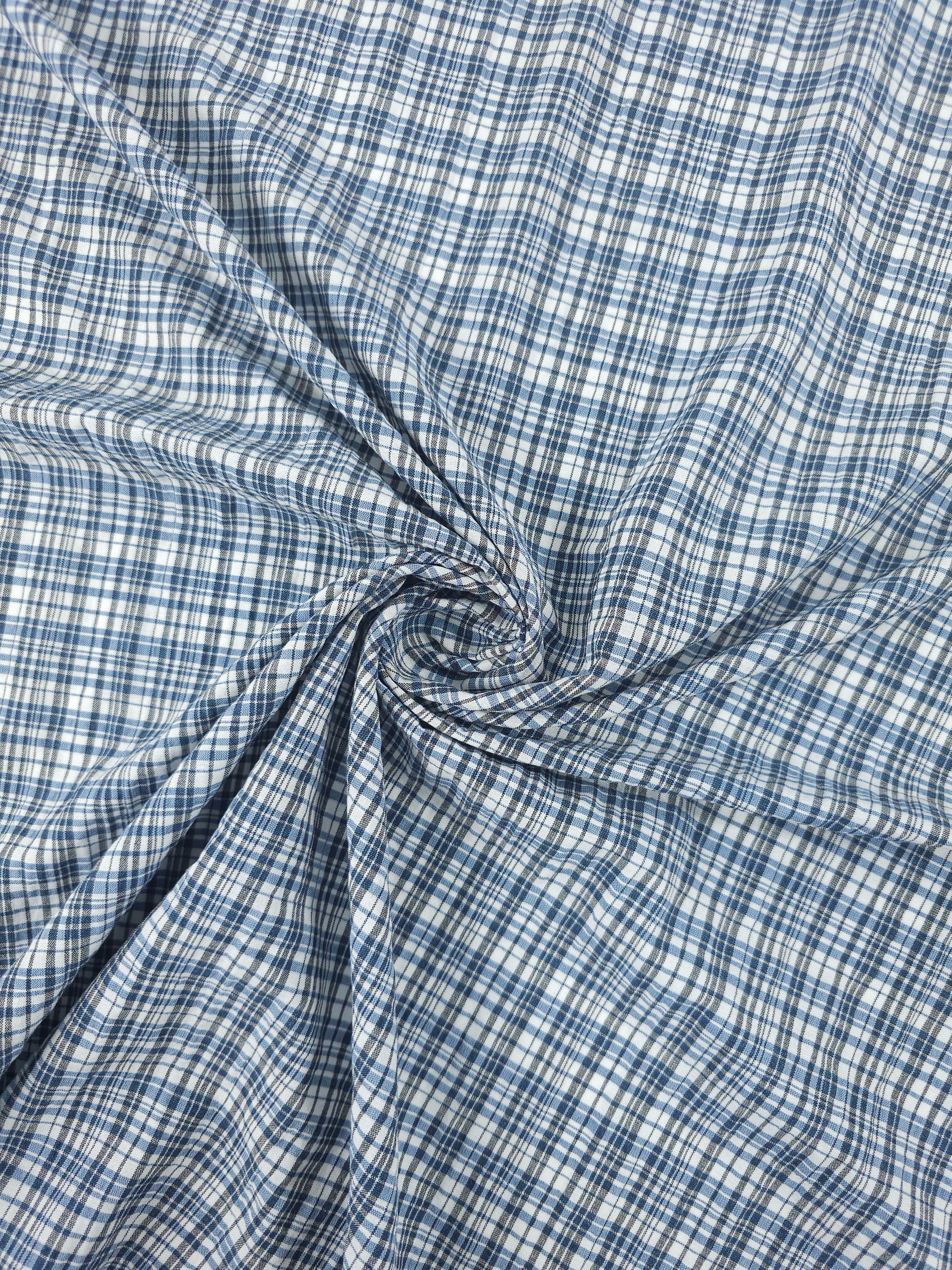 Hale Blue/Grey Multi Tartan Cotton Poly