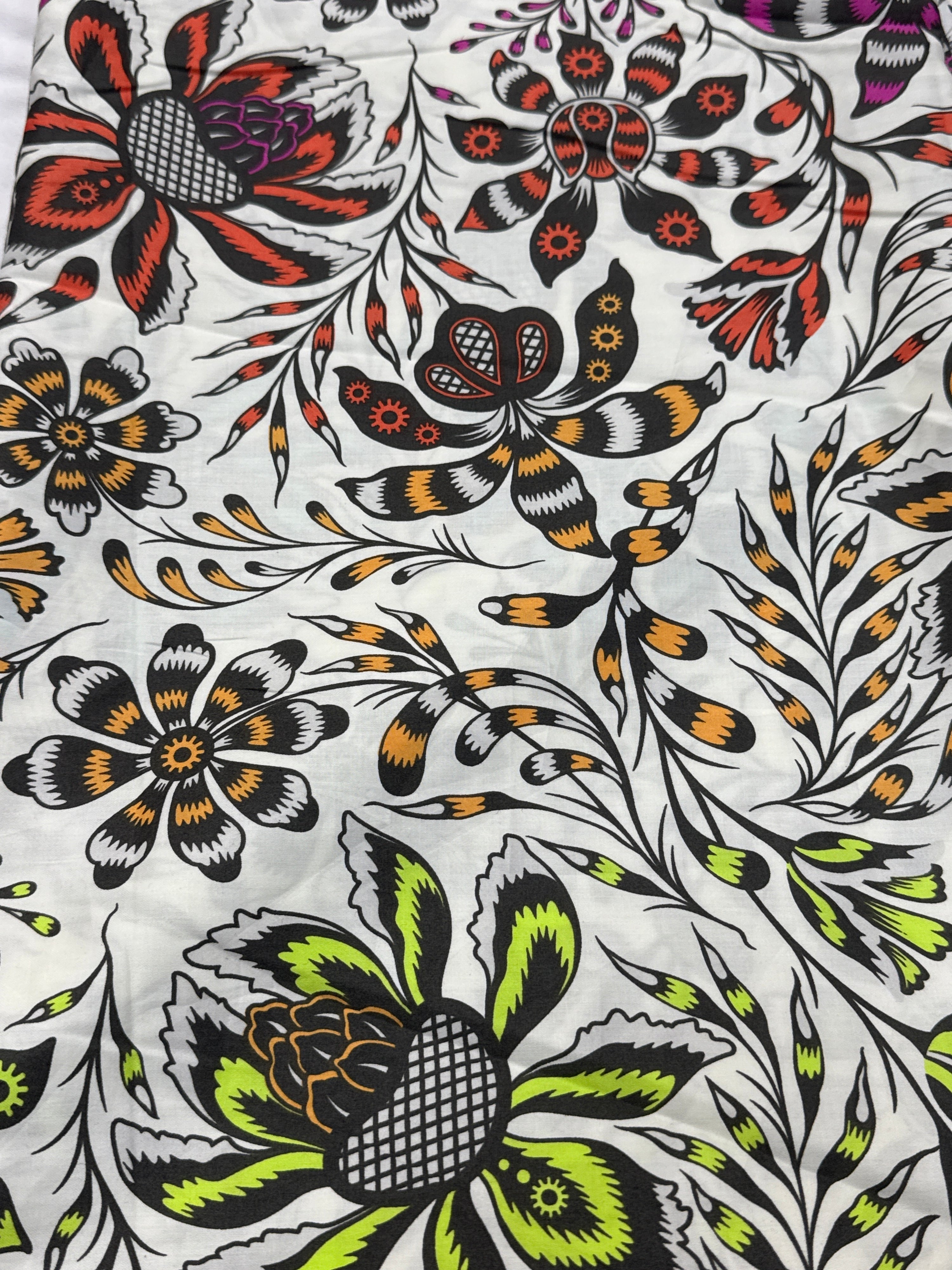 Ivory Free Spirit Floral Cotton Sateen - Various Sizes