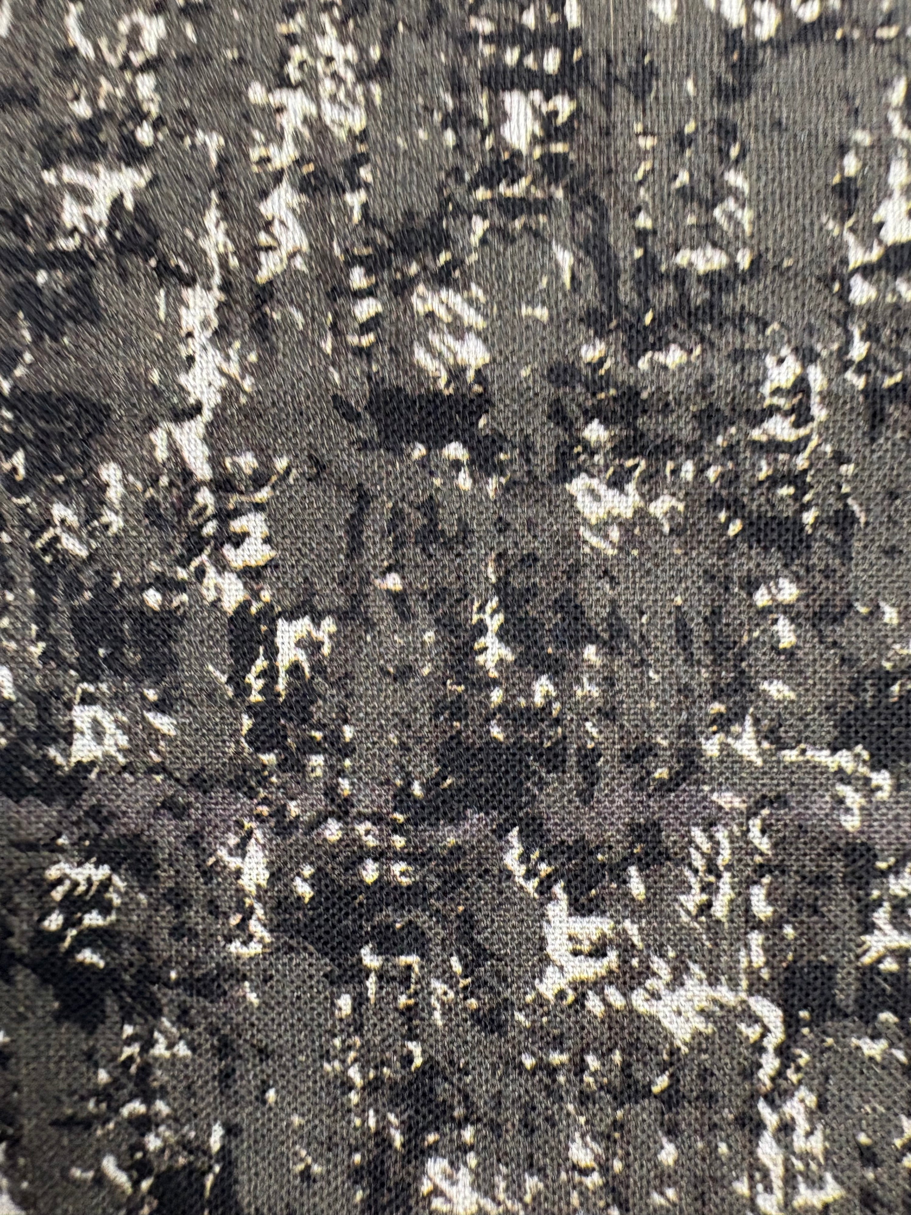Grey Glitched 100% Cotton - 1m Piece