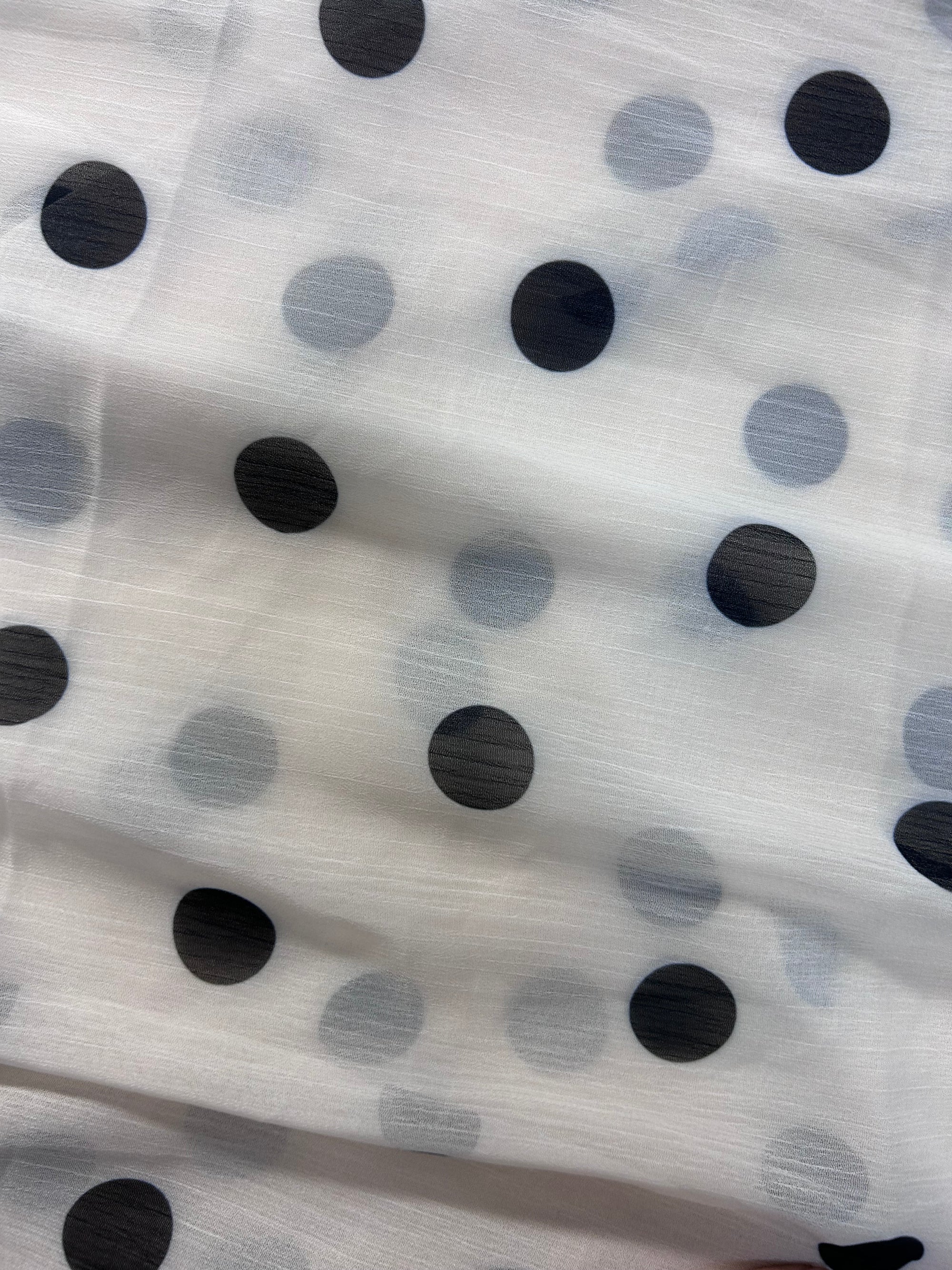 Polka Poly Chifon - 2m Piece