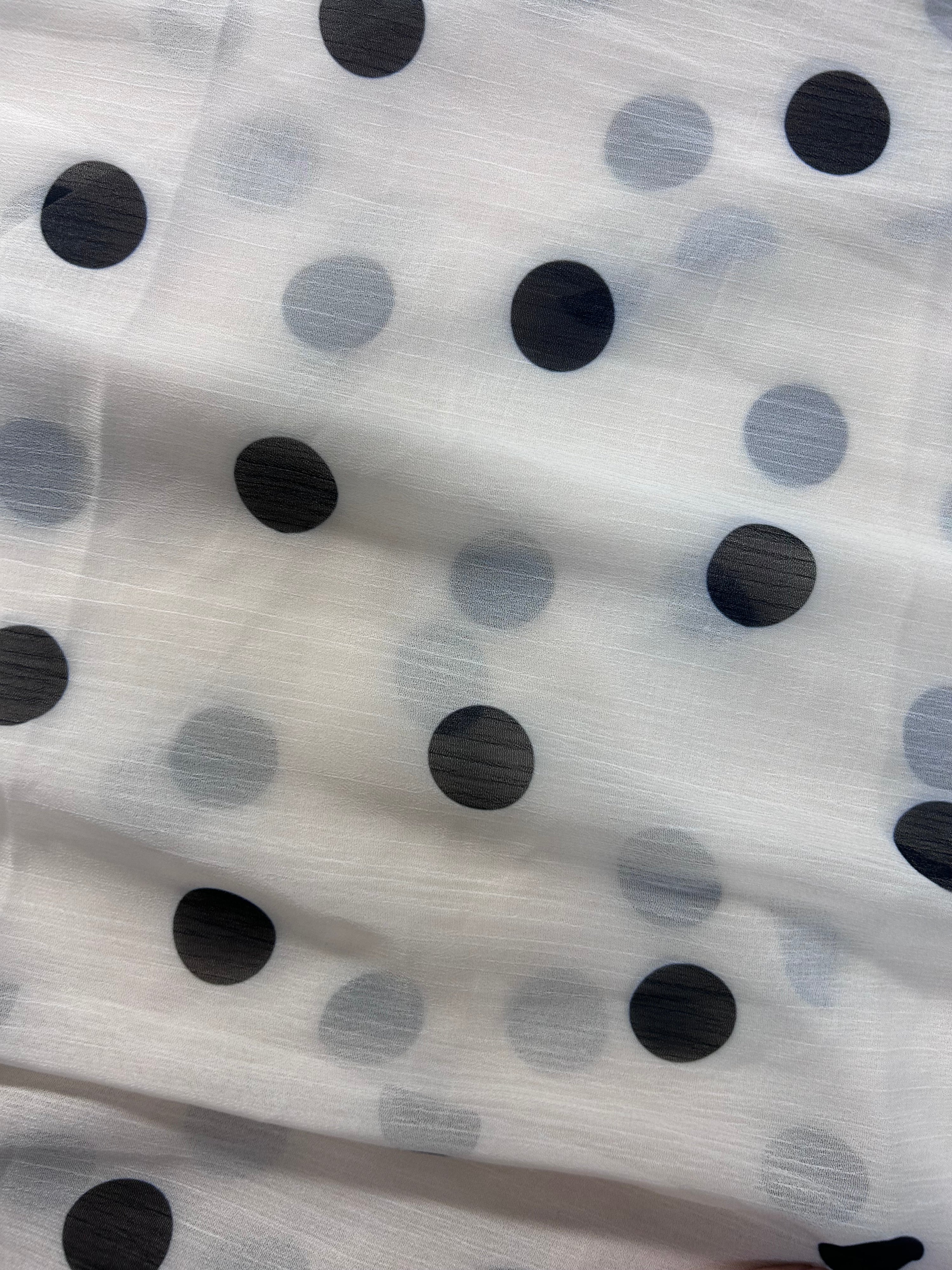 Polka Poly Chifon - 2m Piece