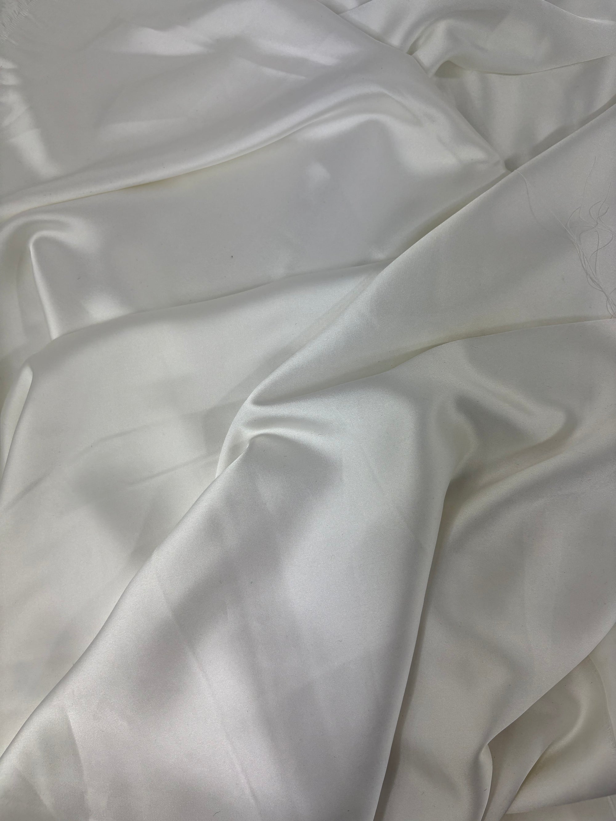 White Poly Satin - 2.5m Piece