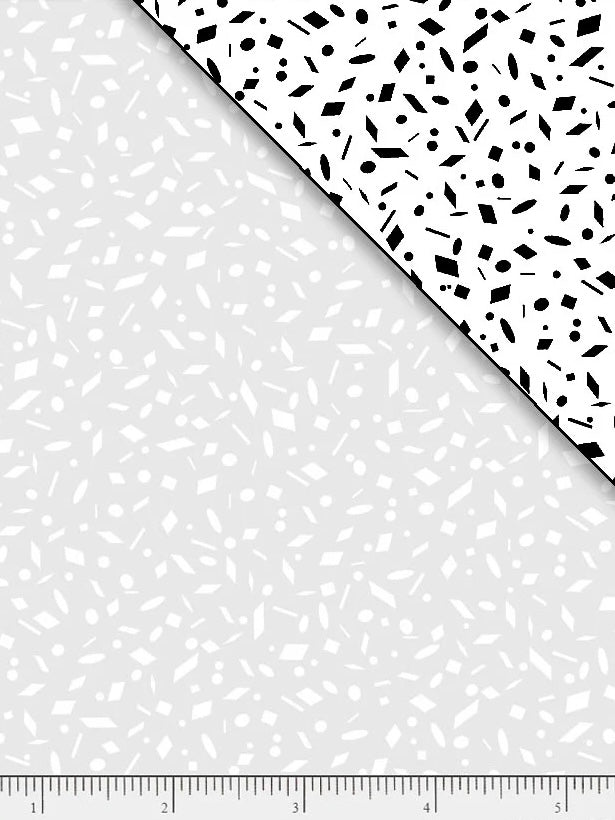 Confetti White On White Tonal 100% Cotton