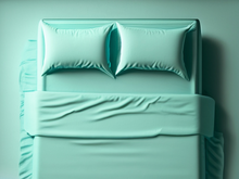  Duck Egg Blue | Fitted Sheet | Percale Cotton