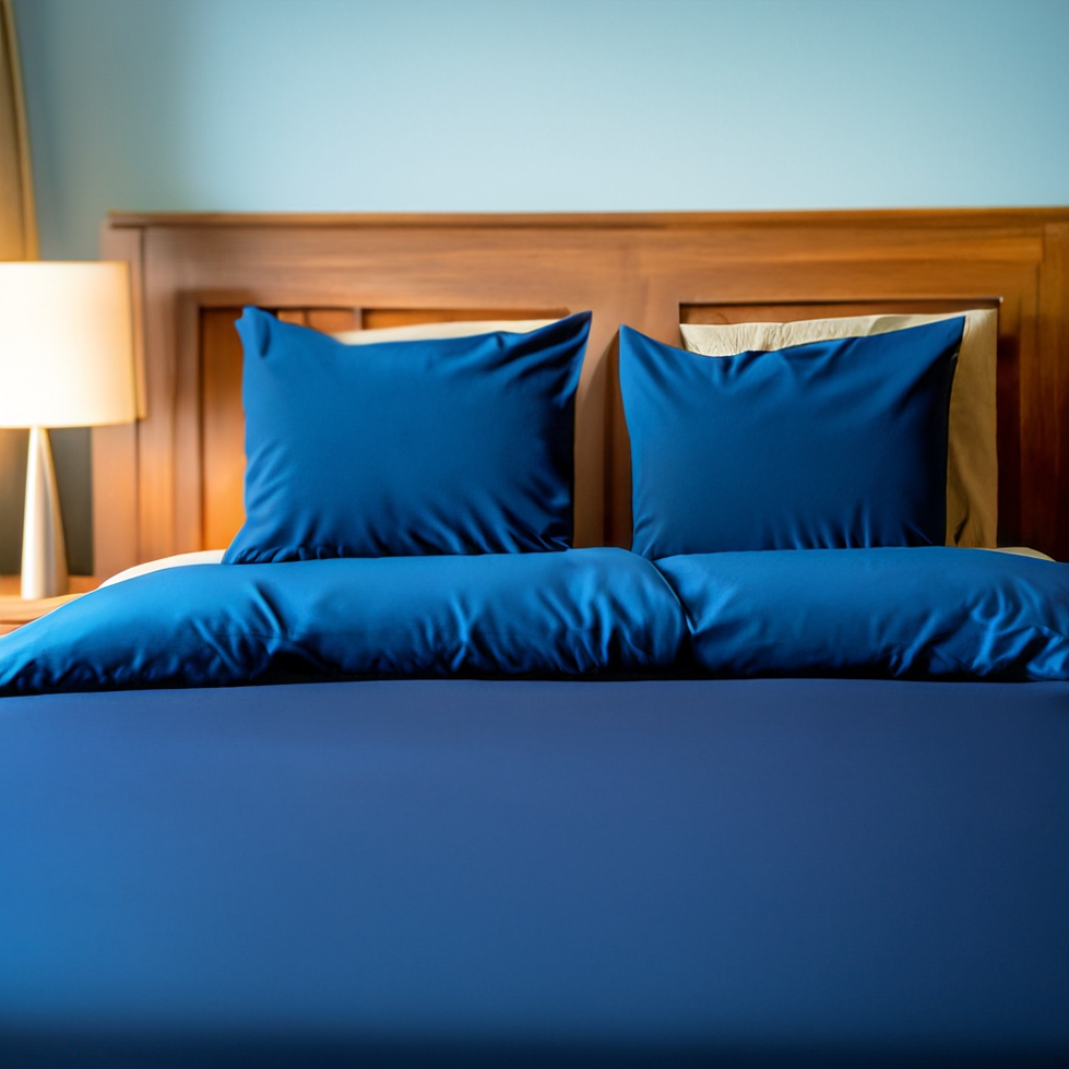 Navy Blue | Duvet Set | Percale Cotton