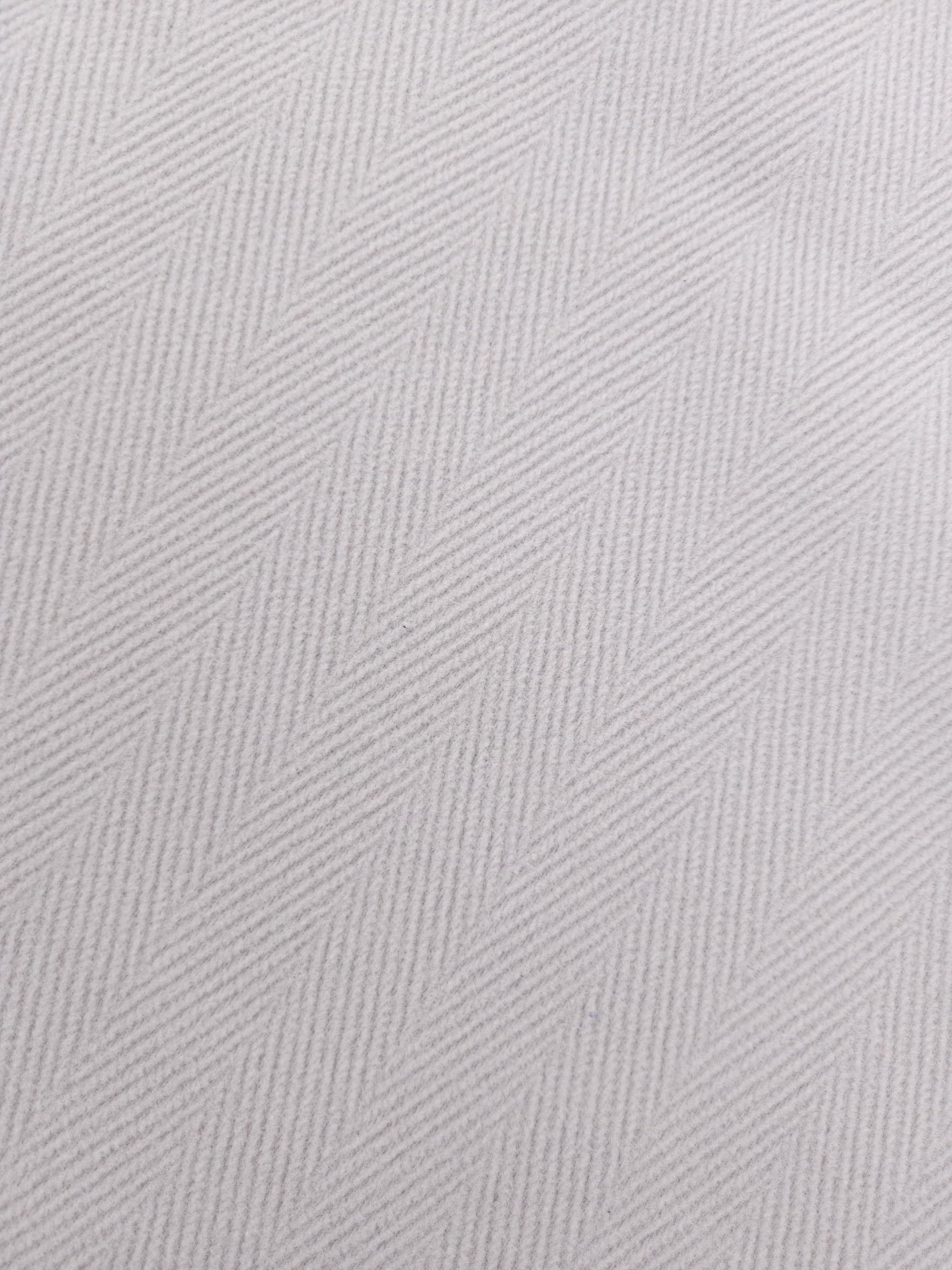 Light Grey Herringbone Virgin Wool