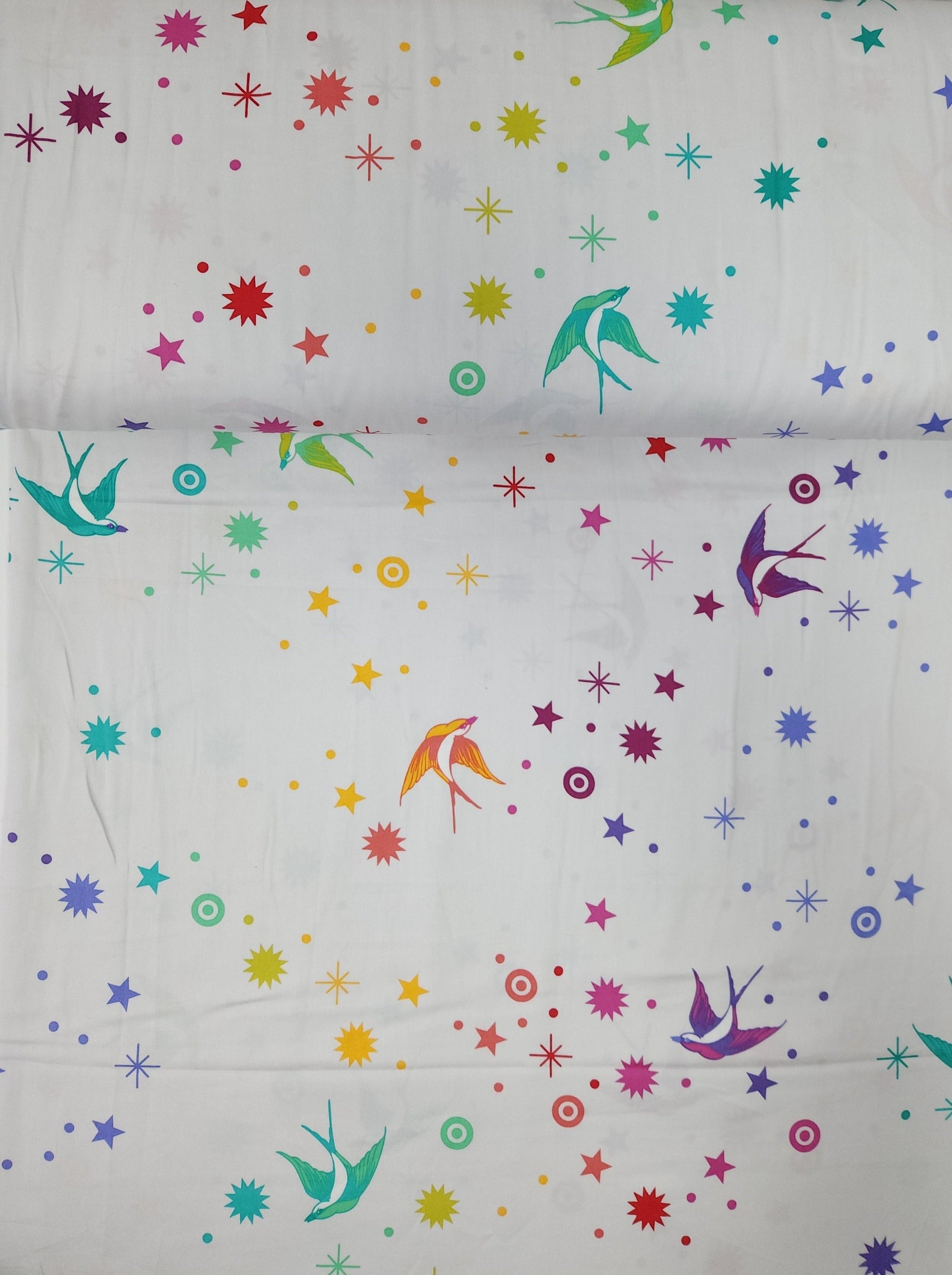 Rainbow Fairy Dust Cotton Sateen 108" - Tula Pink (Various Sizes)
