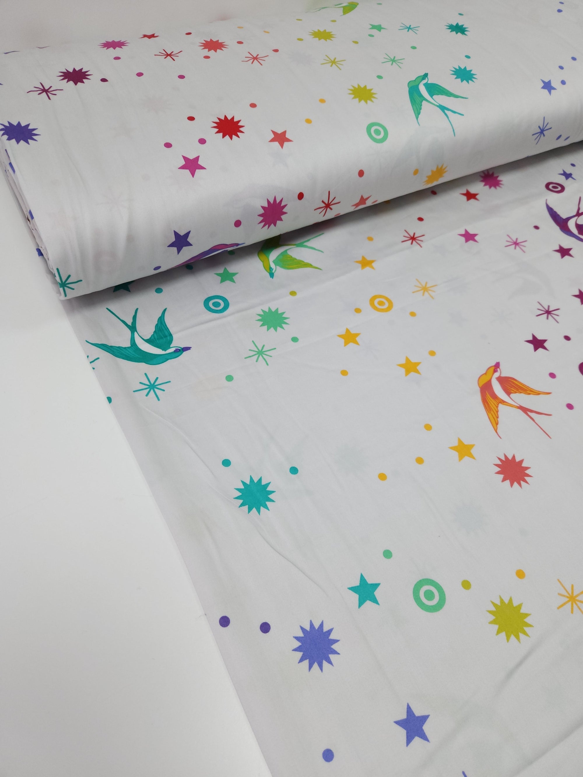 Rainbow Fairy Dust Cotton Sateen 108" - Tula Pink (Various Sizes)