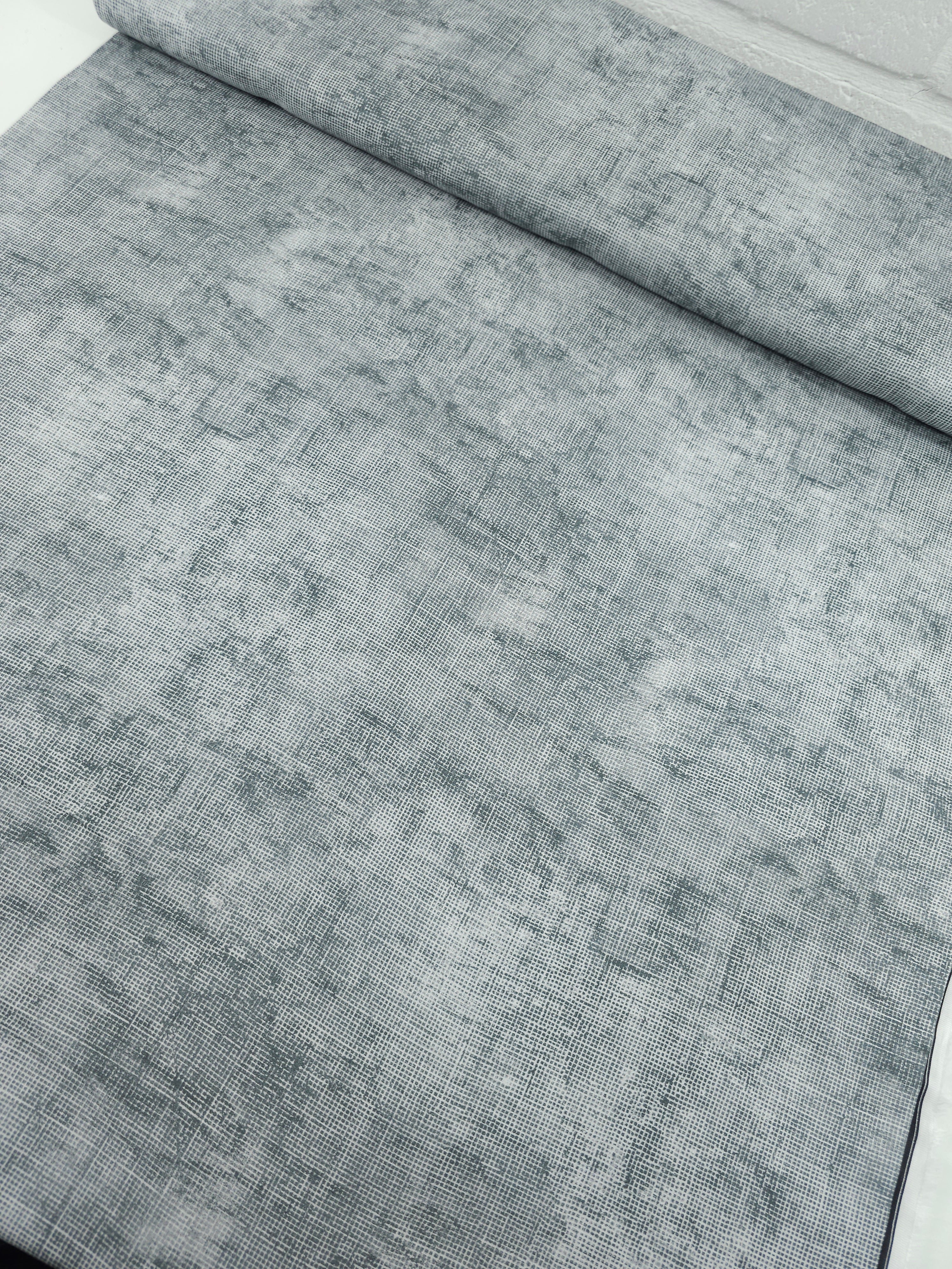 Chalky Grey Washed Grid 100% Cotton 102" - Robert Kaufman *EXTRA WIDE*