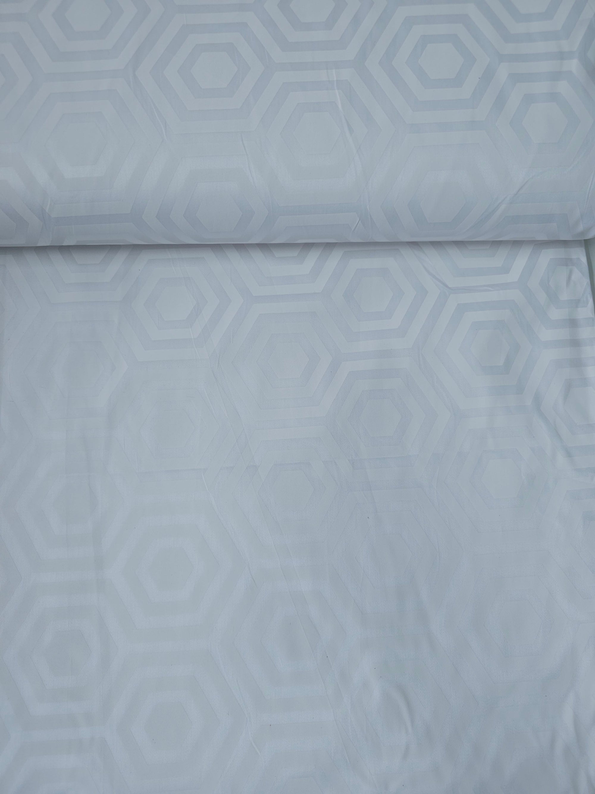 White Hexy Cotton Sateen 108" - Tula Pink (Various Sizes)