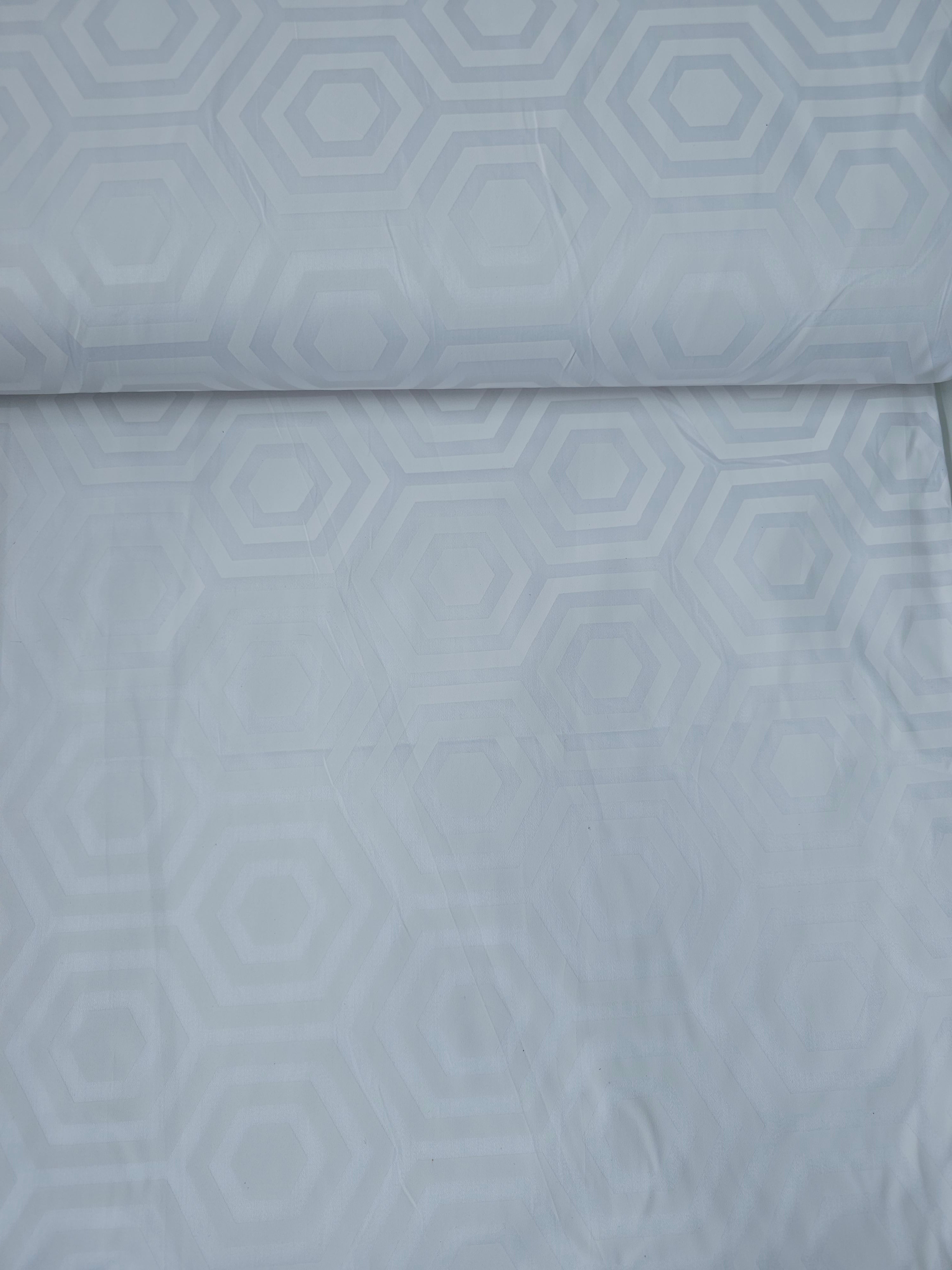 White Hexy Cotton Sateen 108" - Tula Pink (Various Sizes)