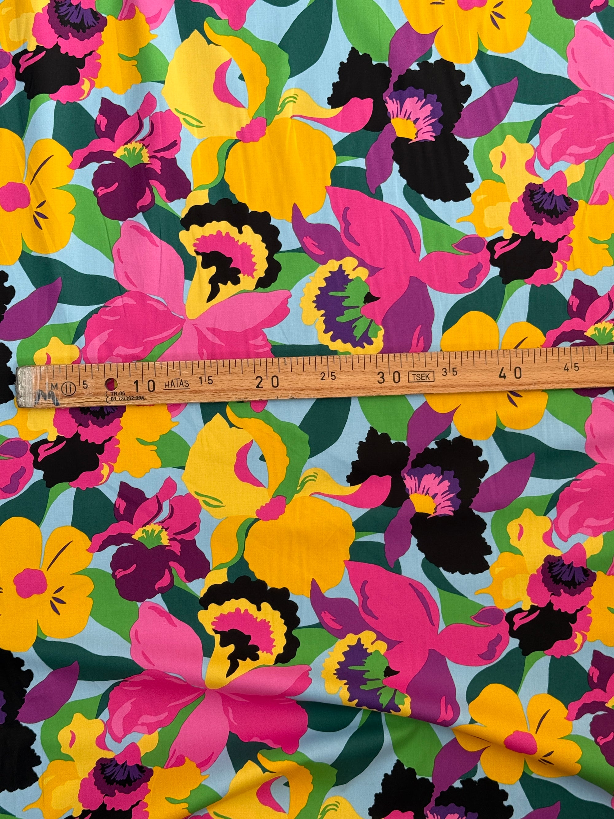 Vibrant Summer Floral Cotton Poplin