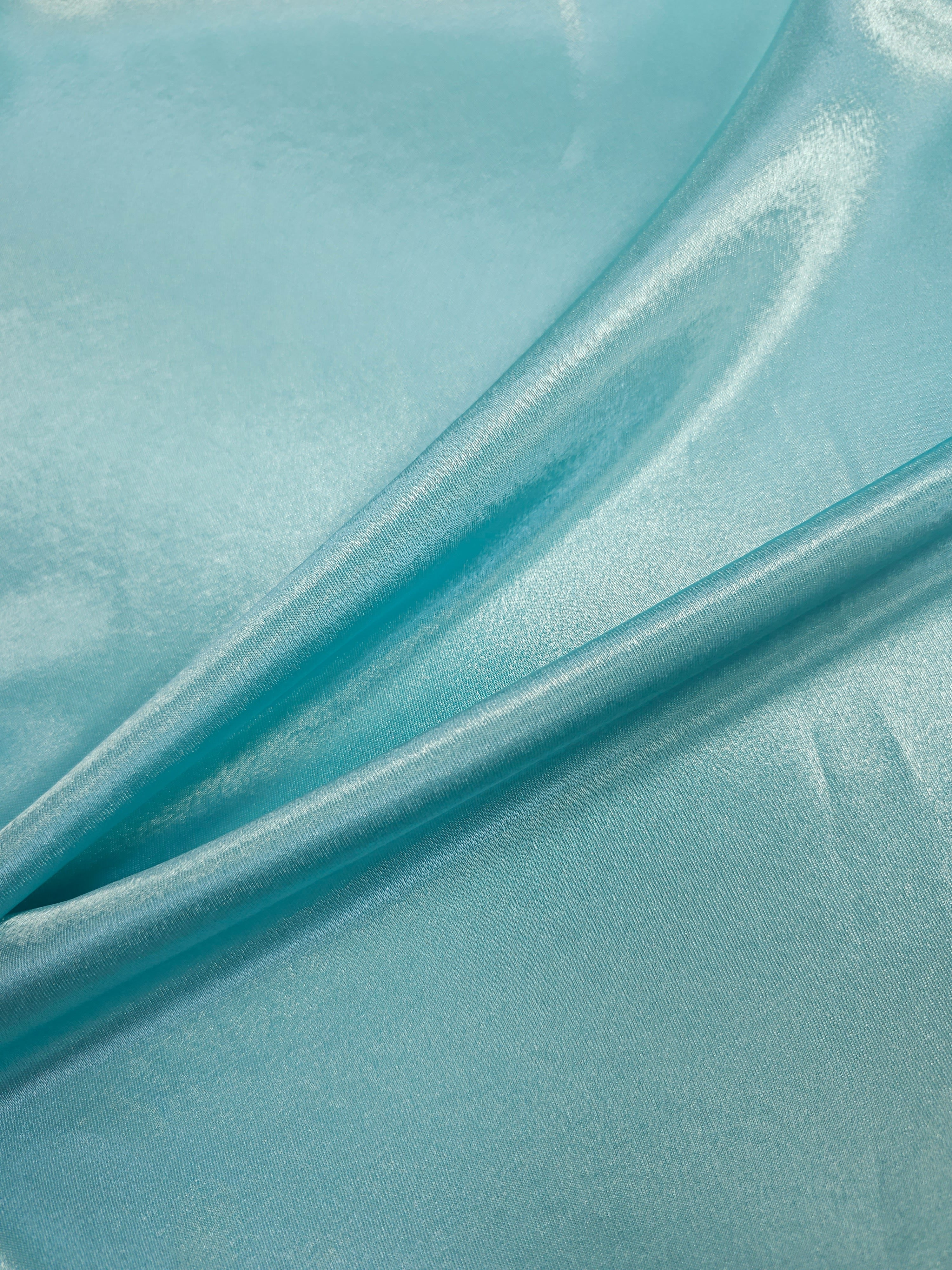 Light Blue Viscose Satin