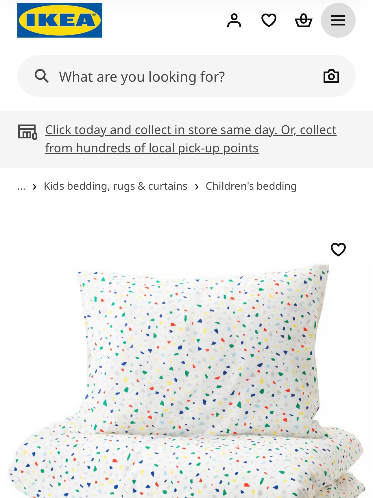 Confetti 100% Cotton 94” - Ikea *EXTRA WIDE*