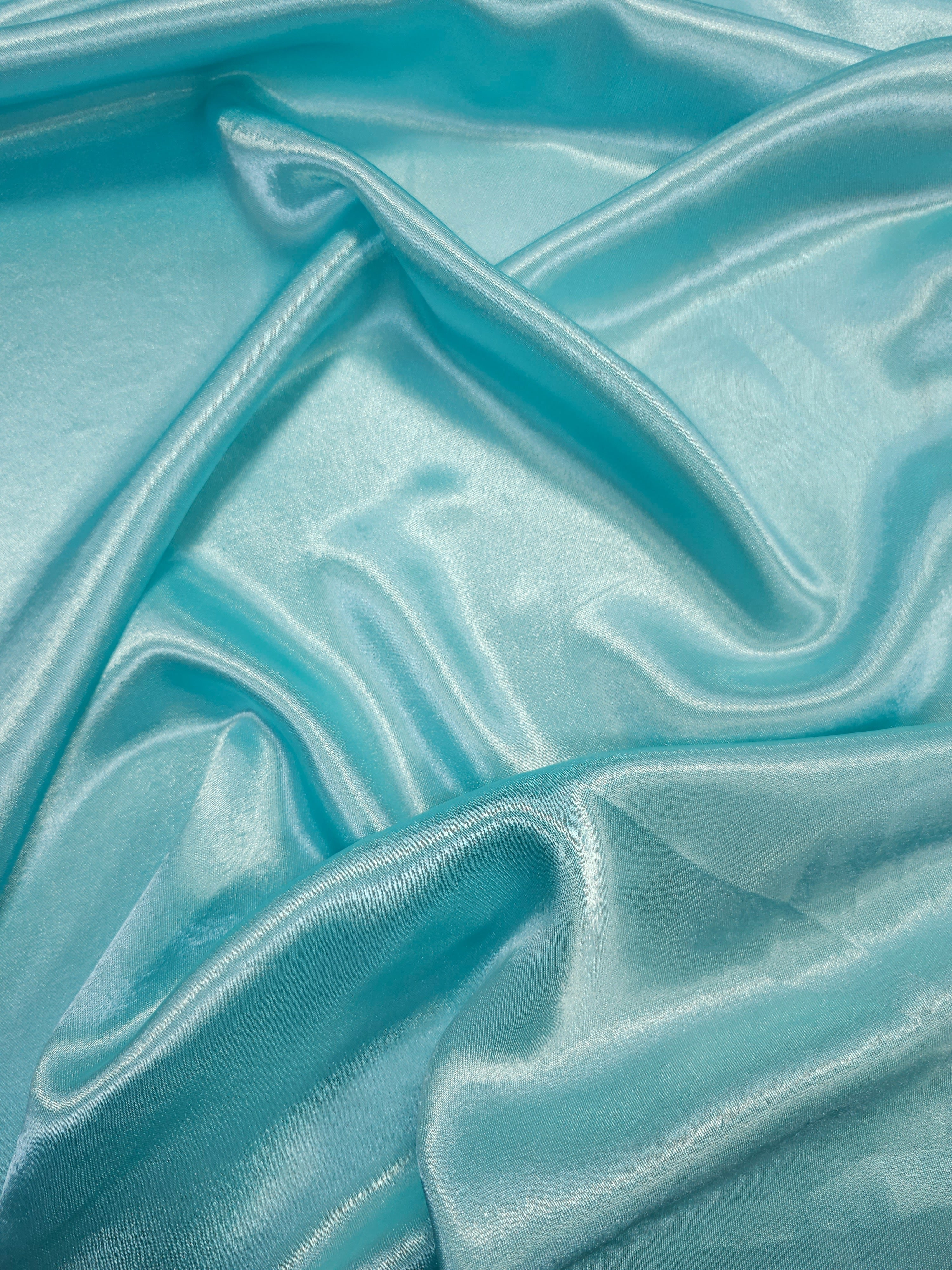 Light Blue Viscose Satin