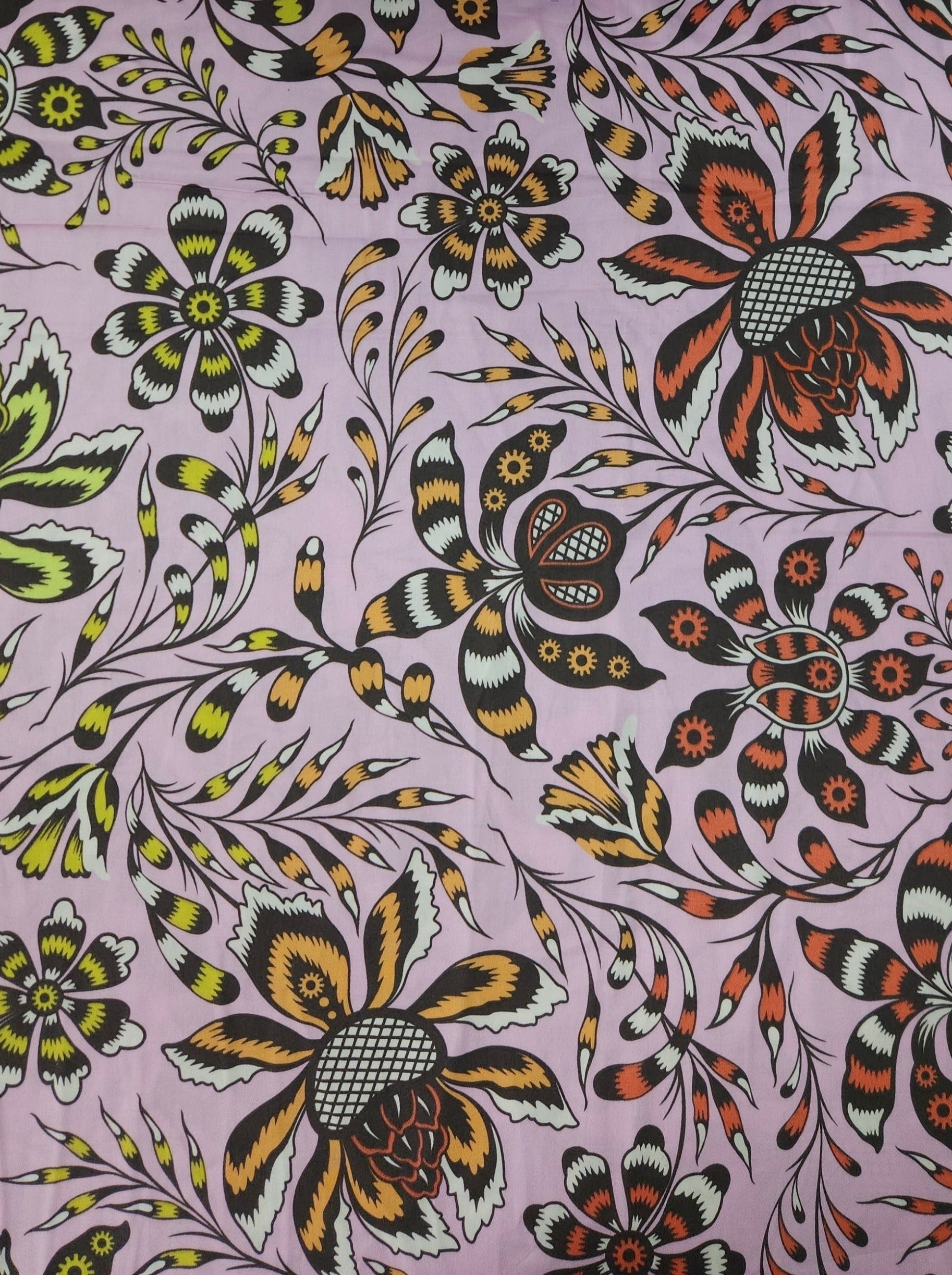 Lilac Pink Free Spirit Floral Cotton Sateen 108" - Tula Pink *EXTRA WIDE*