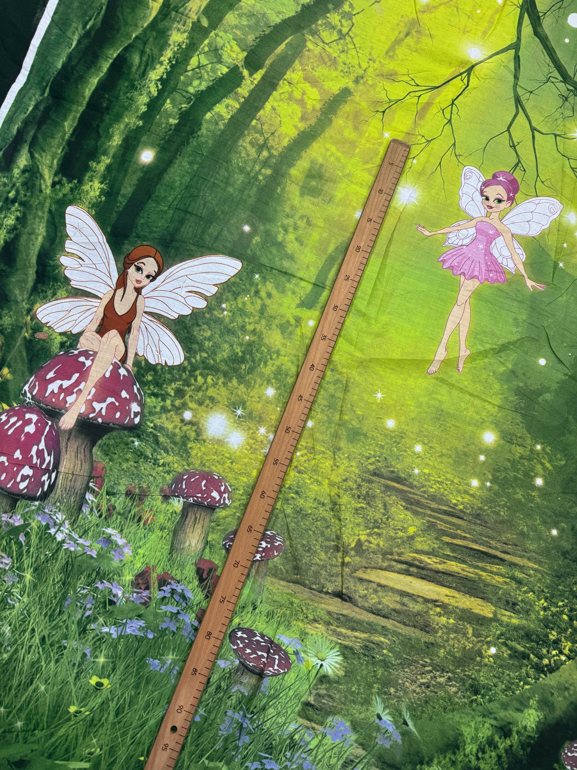 Enchanted Forest Fairy 100% Cotton Panel *EXTRA WIDE*