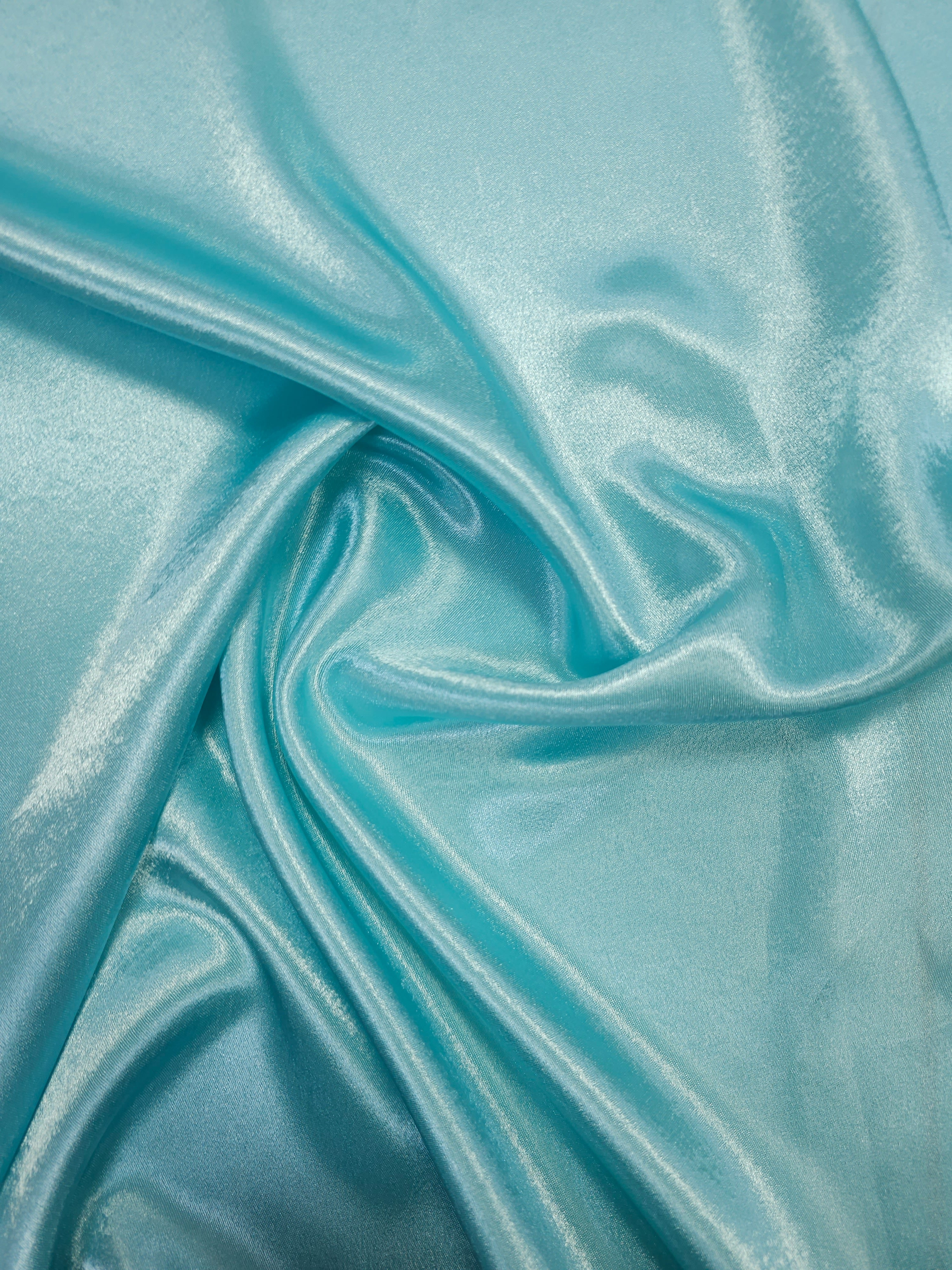 Light Blue Viscose Satin