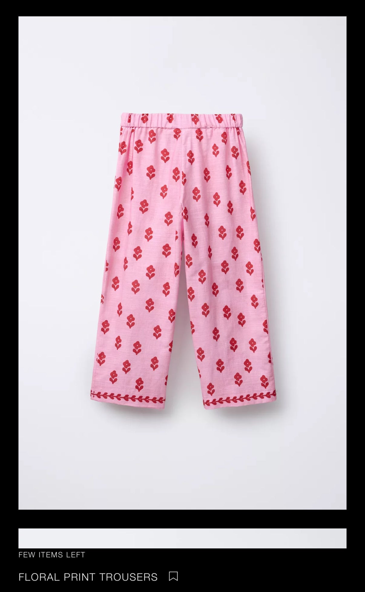 Pink/Red Washed Ditsy Floral Linen Look Cotton