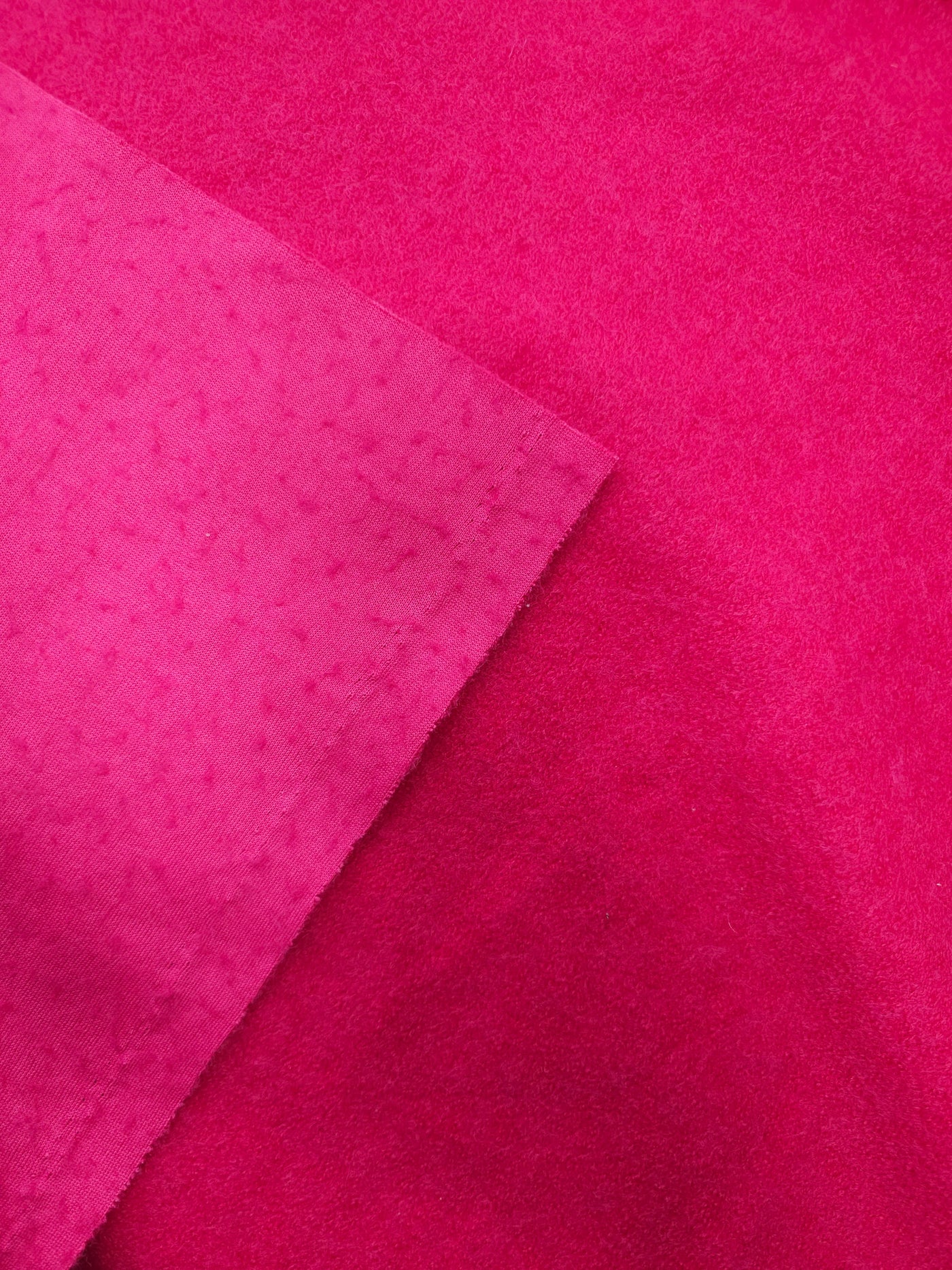 Hot pink medium weight boiled wool