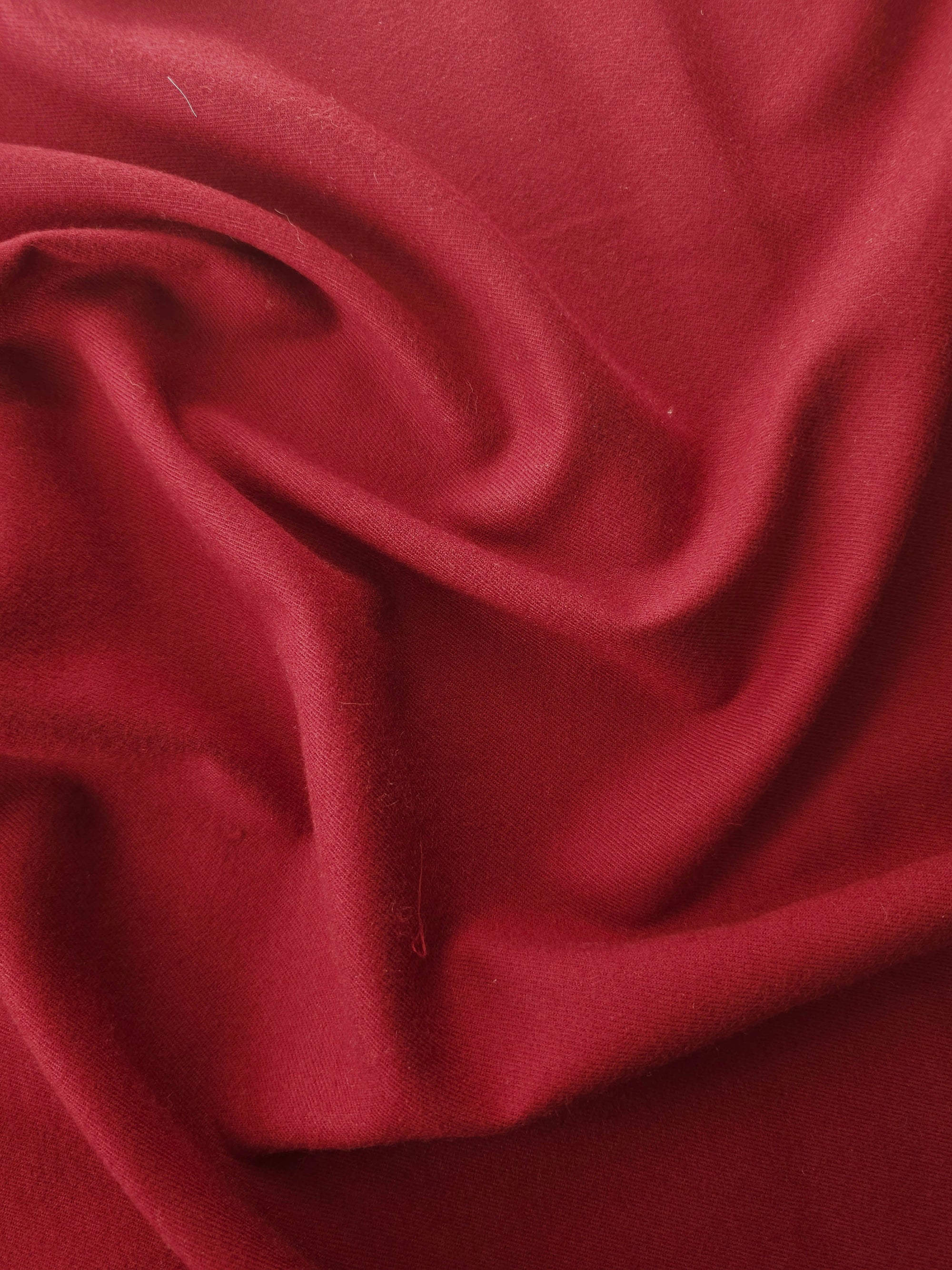 Red Poly Suiting - 1.3m Piece