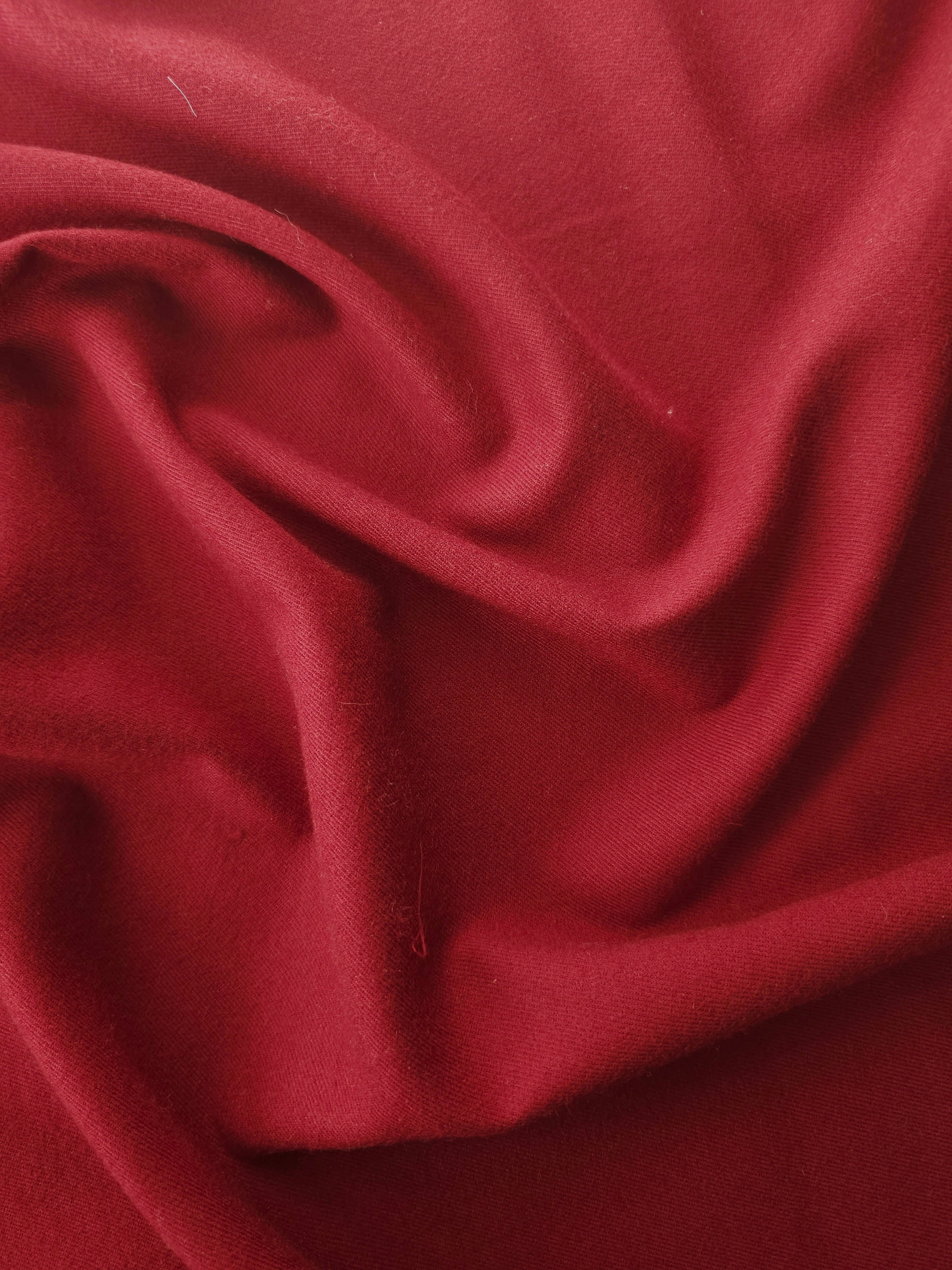 Red Poly Suiting - 1.3m Piece