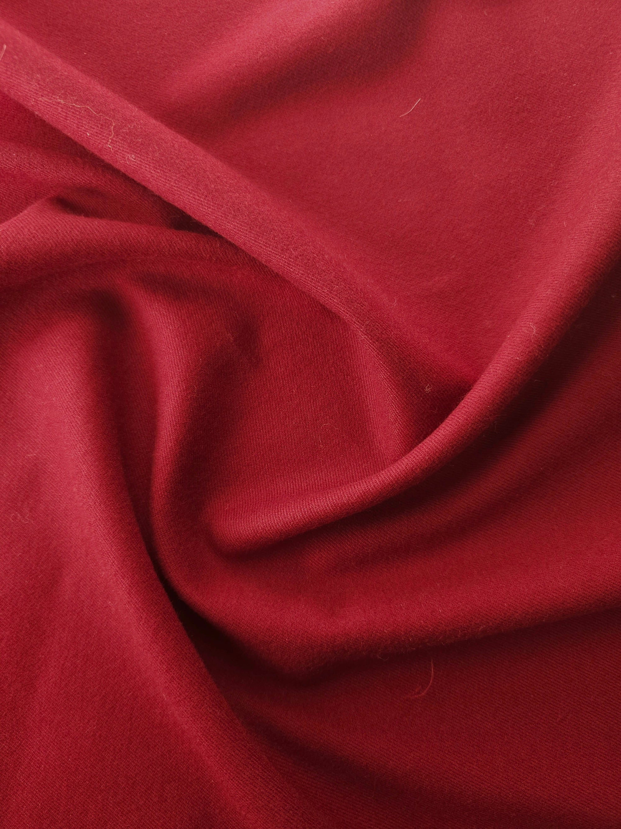 Red Poly Suiting - 1.3m Piece