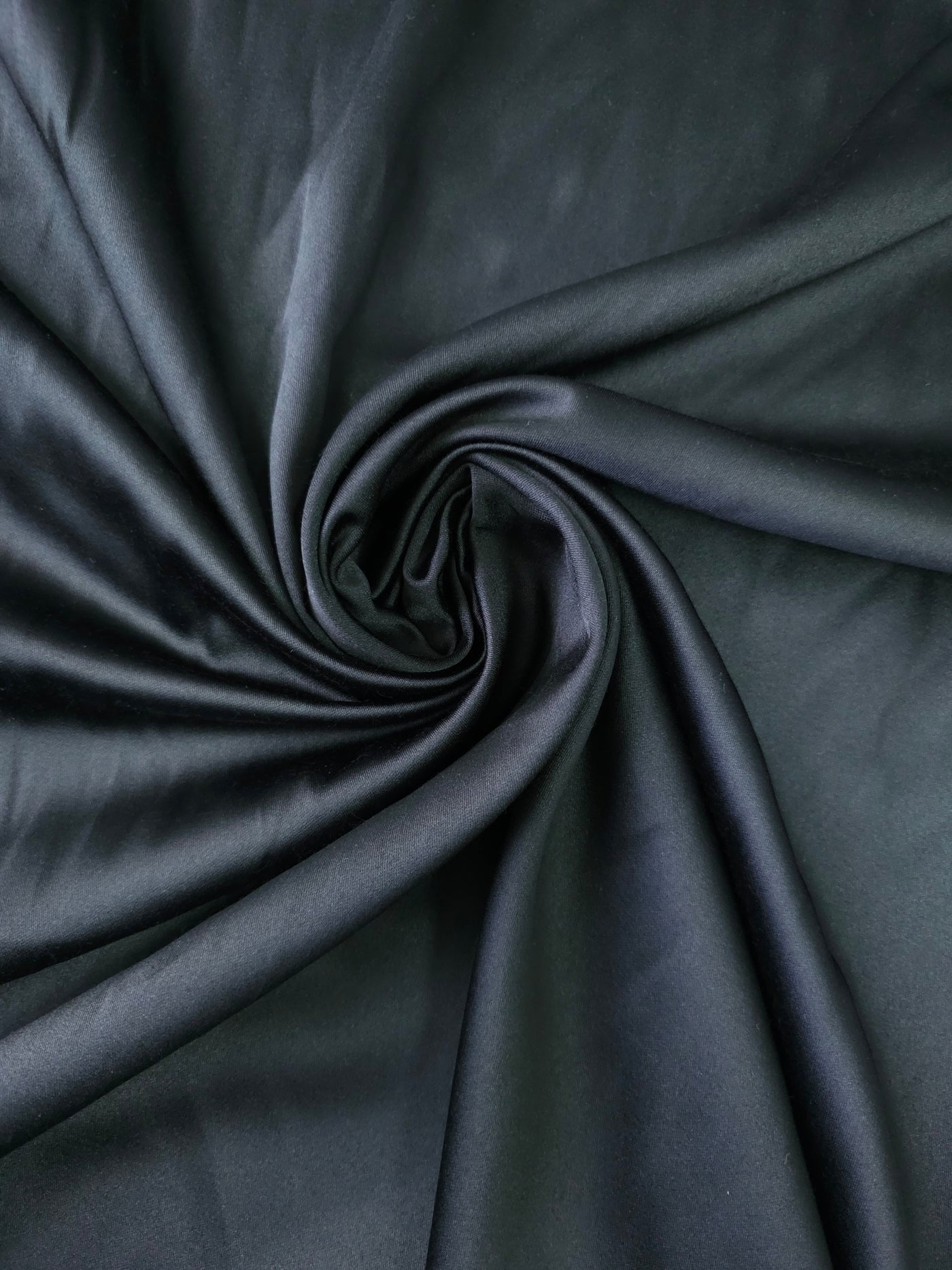 Black viscose satin 1.60 mtr piece