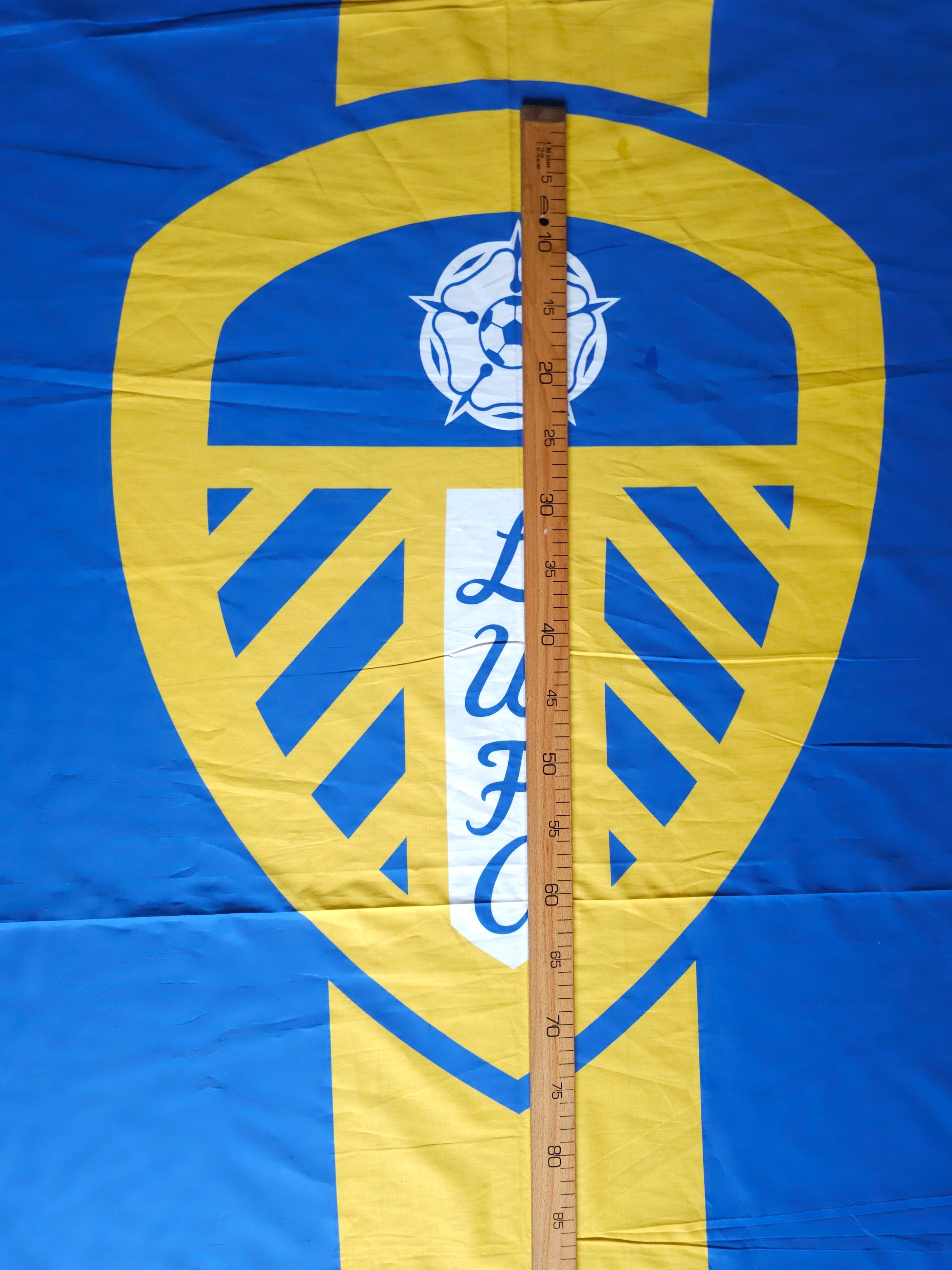 Leeds FC 100% Cotton Football Club Fabric