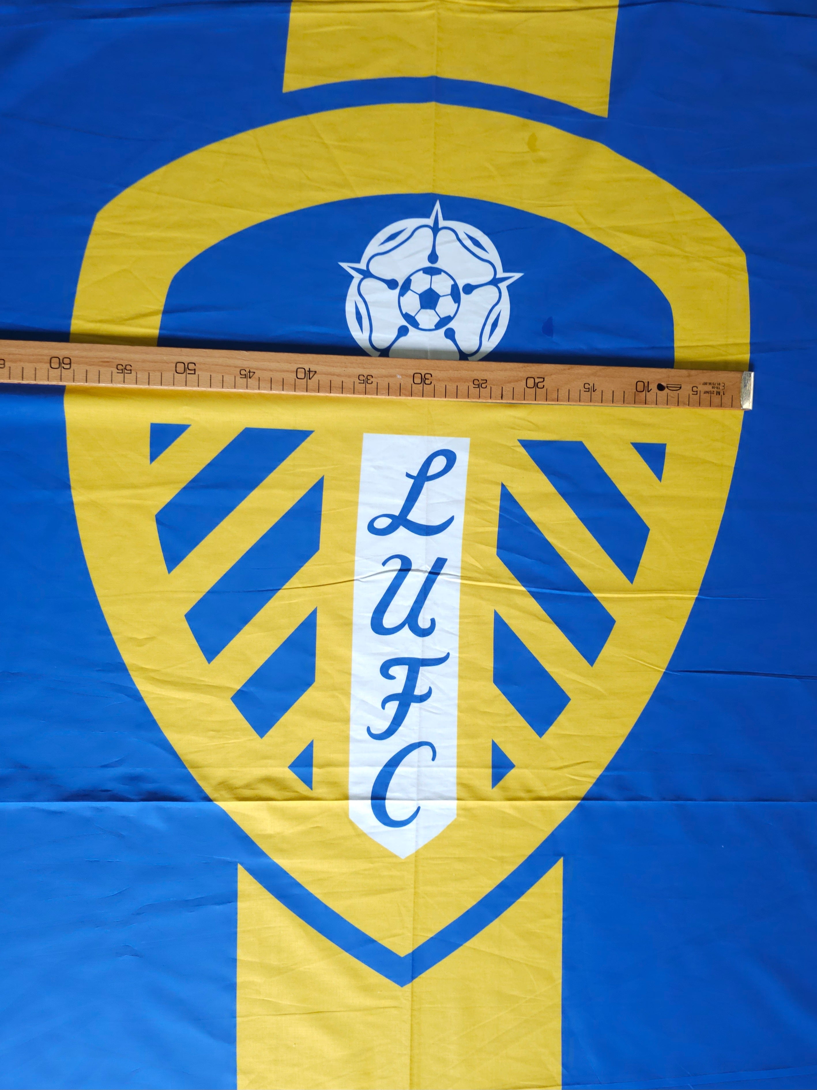 Leeds FC 100% Cotton Football Club Fabric