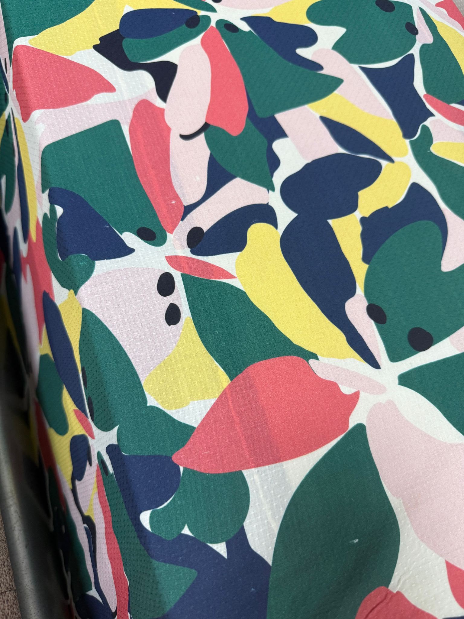 Wonder Floral Pop Dobby Cotton Viscose *DEFECT*