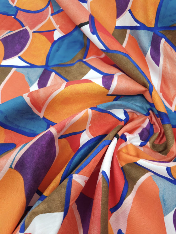 Vibrant Abstract Heavy 100% Cotton
