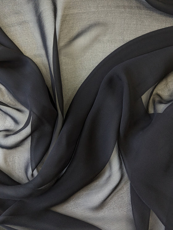 Black Crepe Georgette
