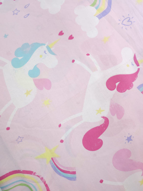 Unicorn Rainbow 100% Cotton