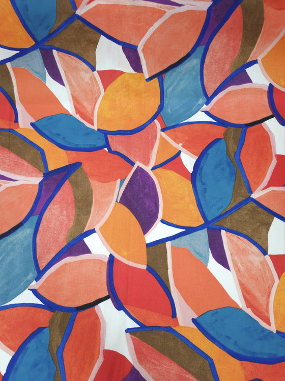 Vibrant Abstract Heavy 100% Cotton