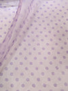 Lilac Printed Polka Organza