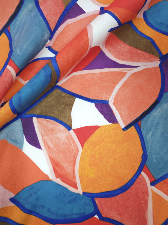 Vibrant Abstract Heavy 100% Cotton