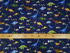 Navy Dinosaur 100% Cotton