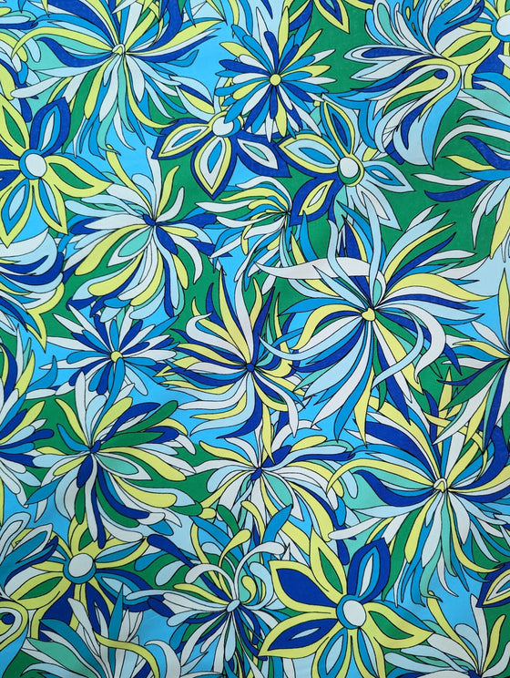 Funky Floral Stretch Cotton