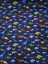 Navy Dinosaur 100% Cotton