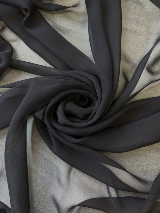 Black Crepe Georgette