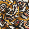 Deep Mustard Aztec Viscose Crepe